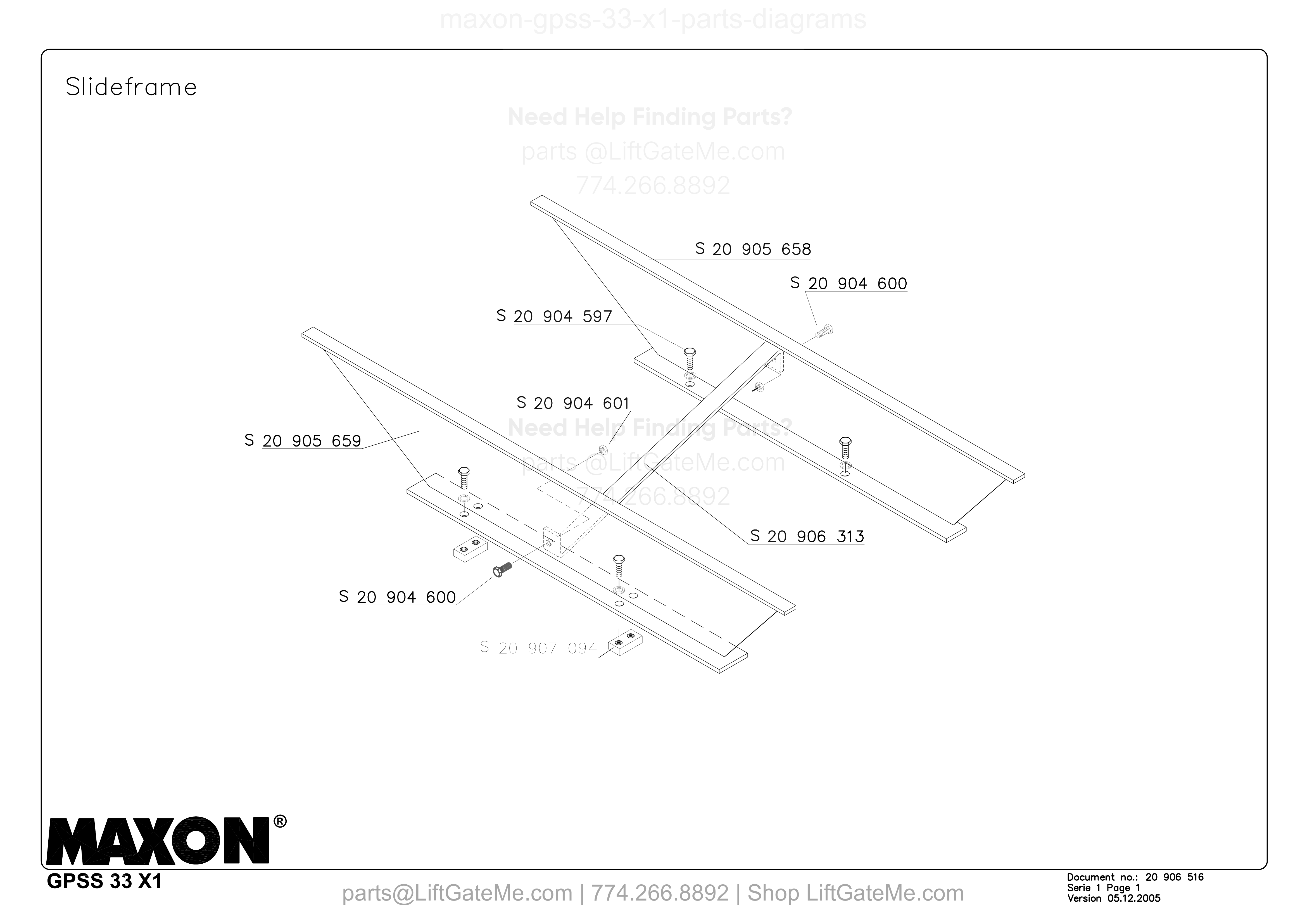 Slideframe diagram