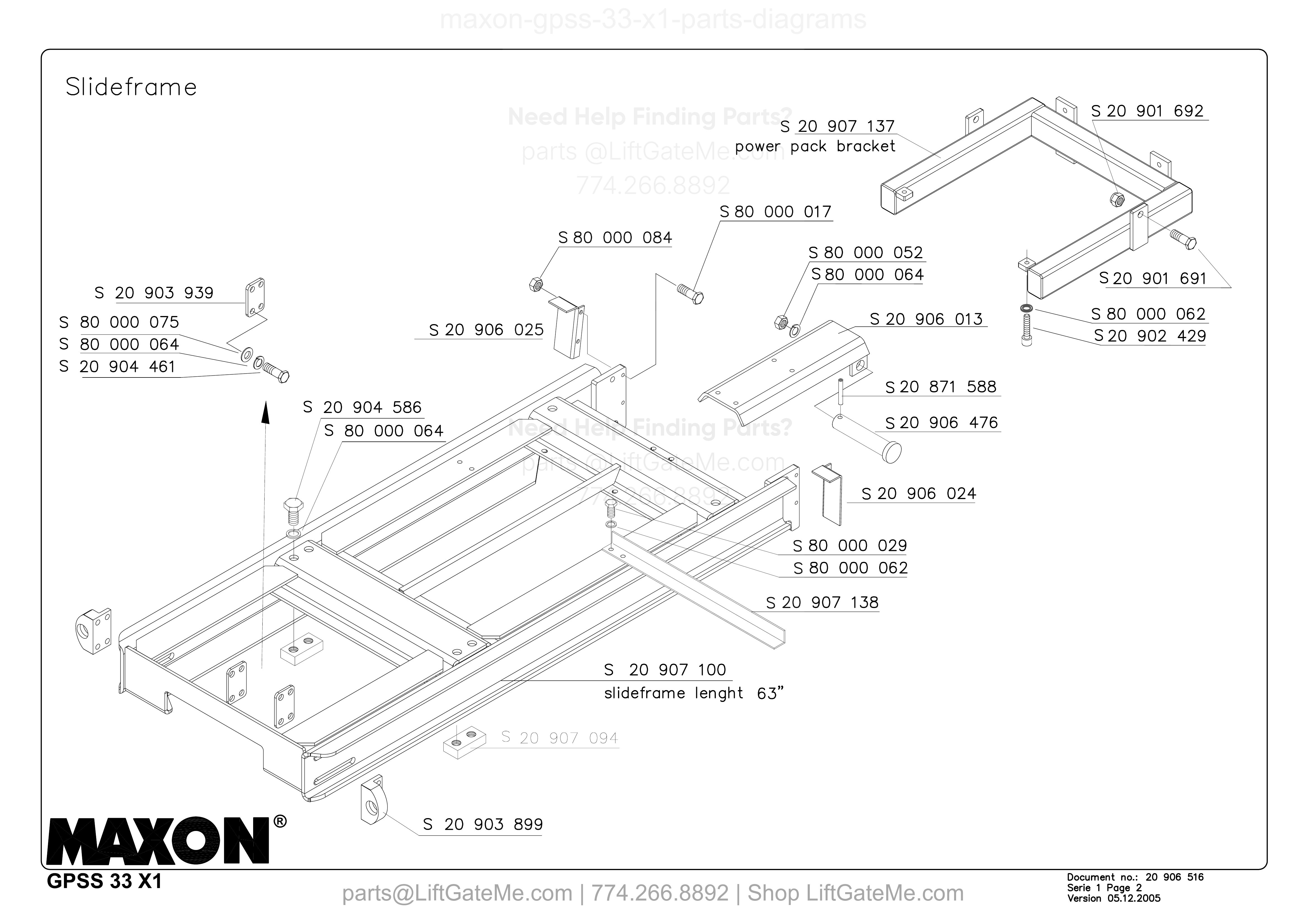 Slideframe diagram