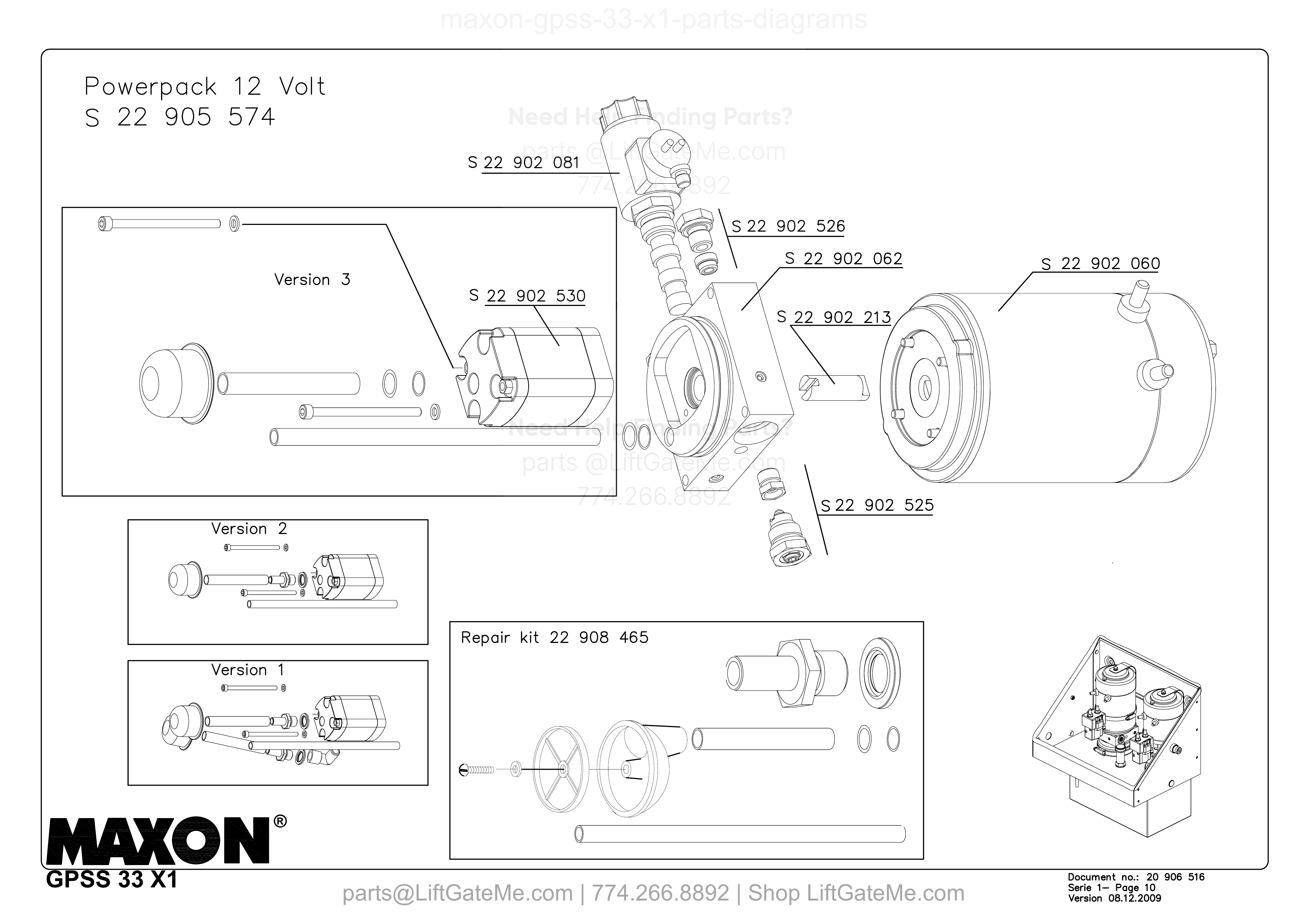 Powerpack 12 Volt diagram