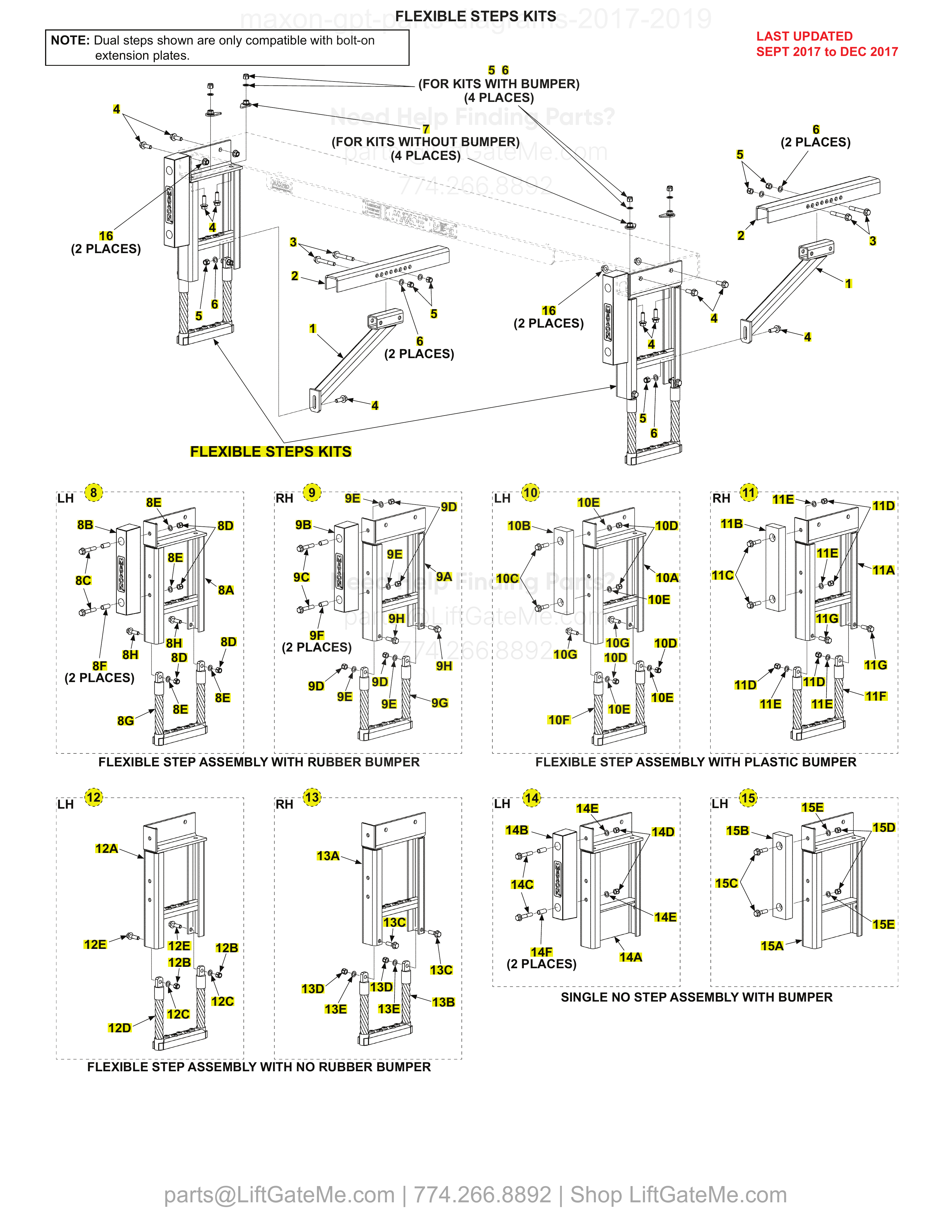 FLEXIBLE STEPS KITS diagram