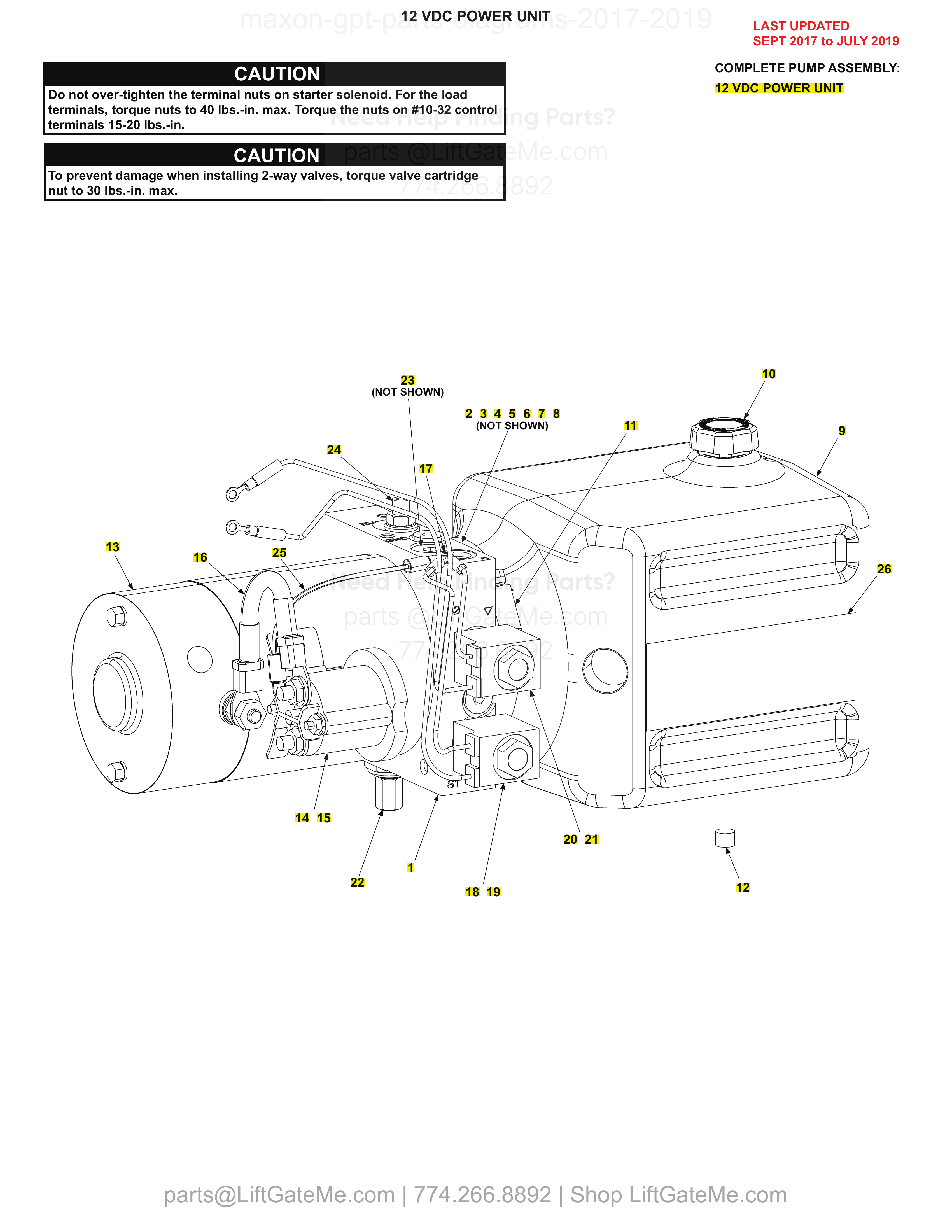 12 VDC Power Unit diagram