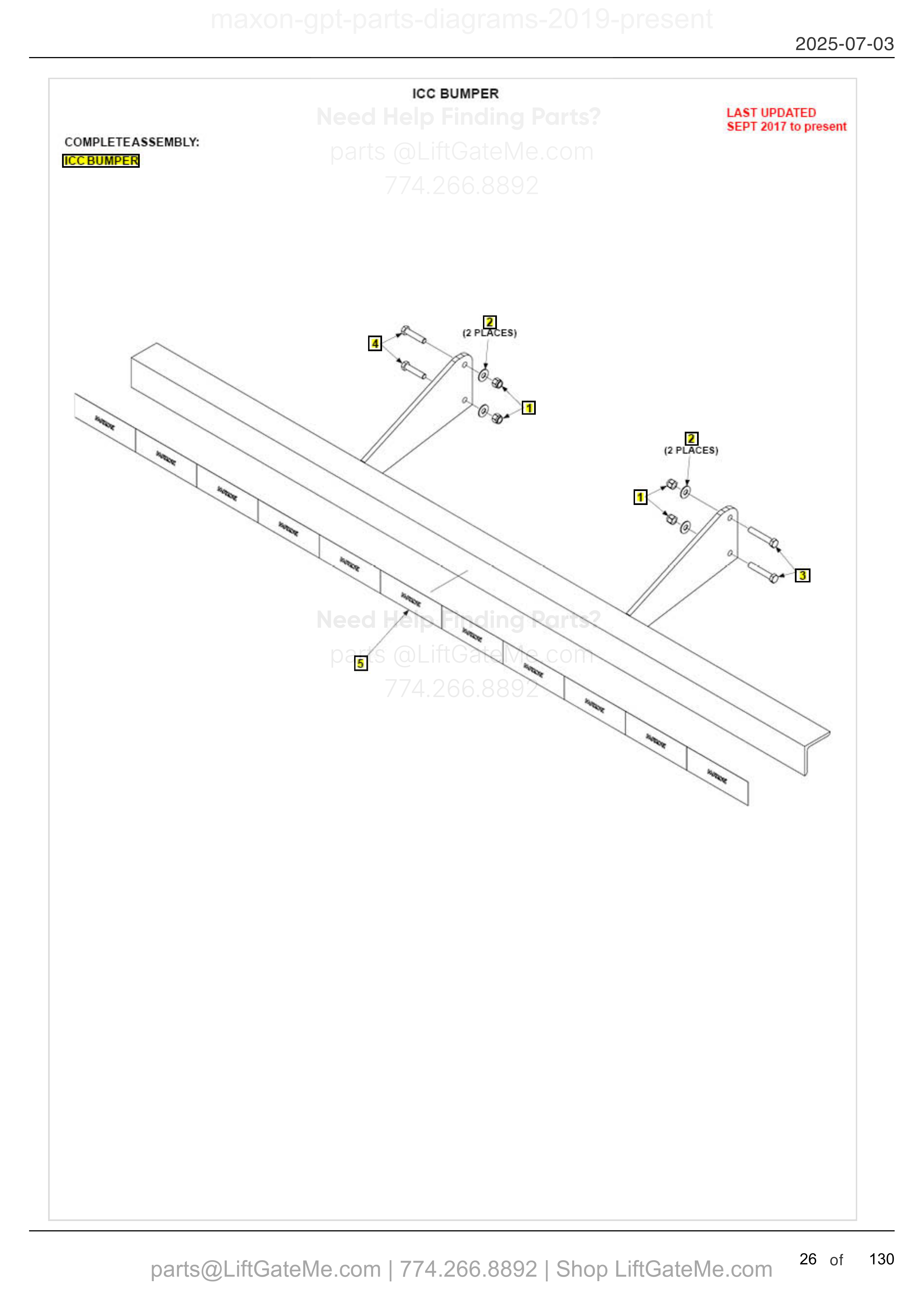 ICC BUMPER diagram