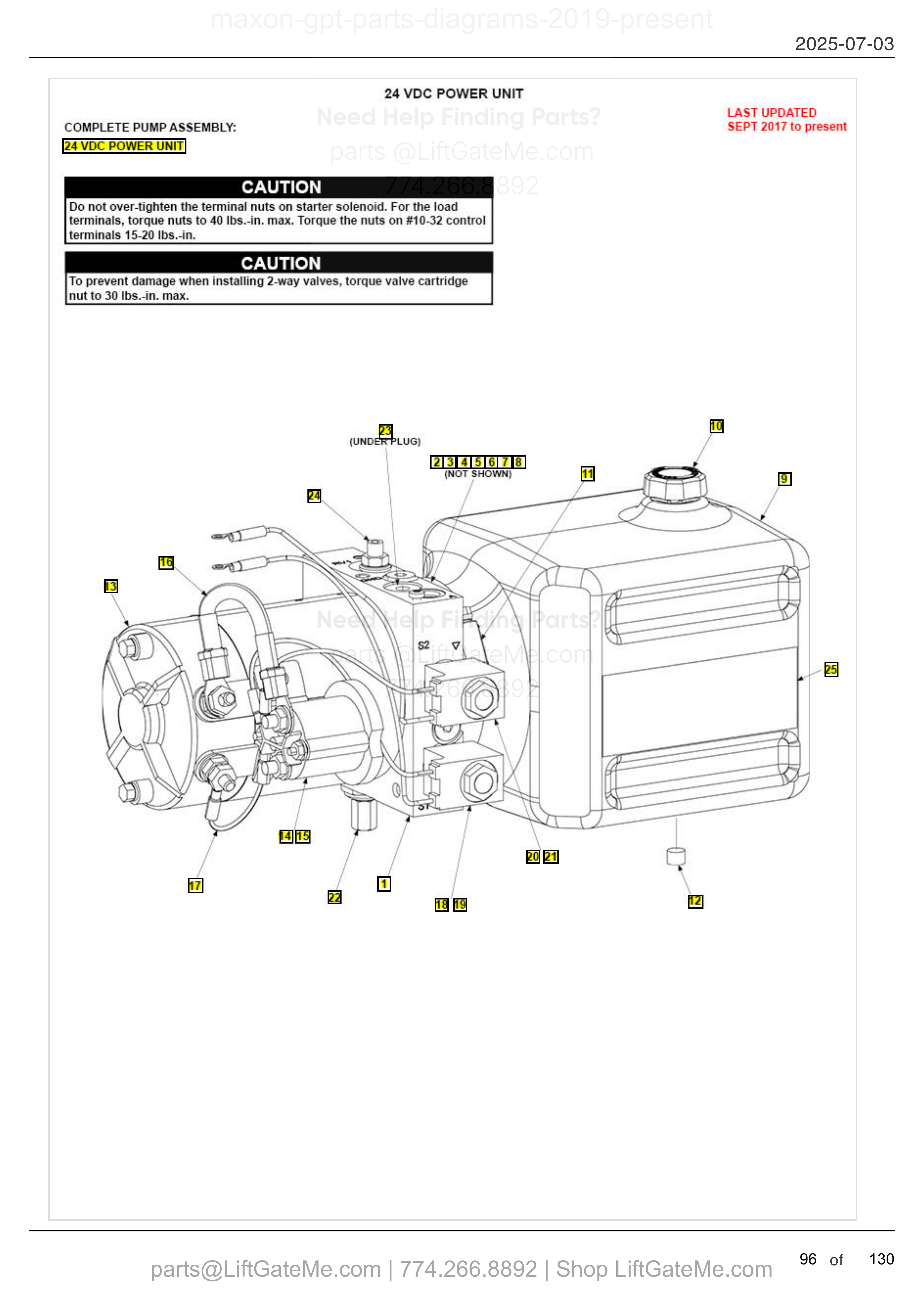 24 VDC POWER UNIT diagram