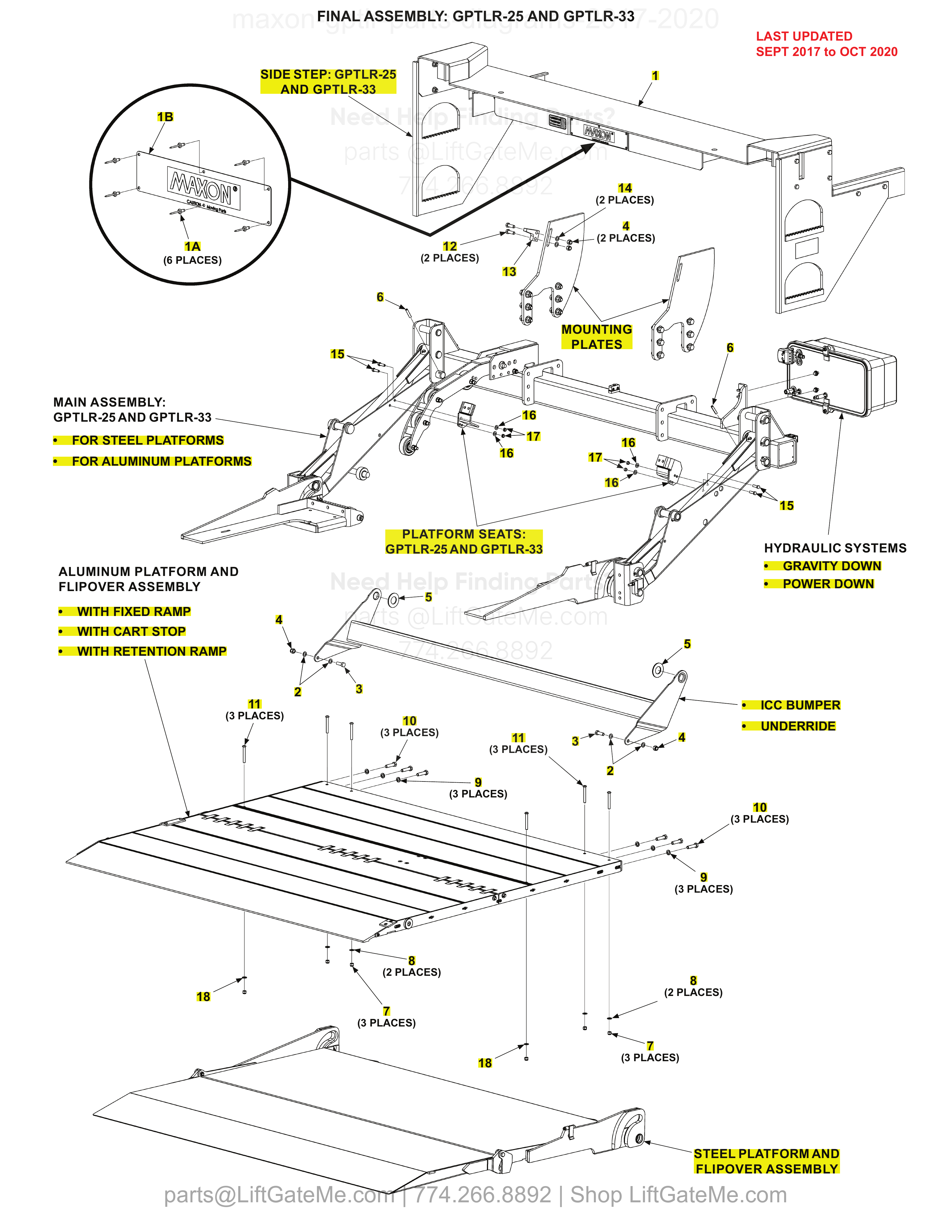 FINAL ASSEMBLY: GPTLR-25 AND GPTLR-33 diagram