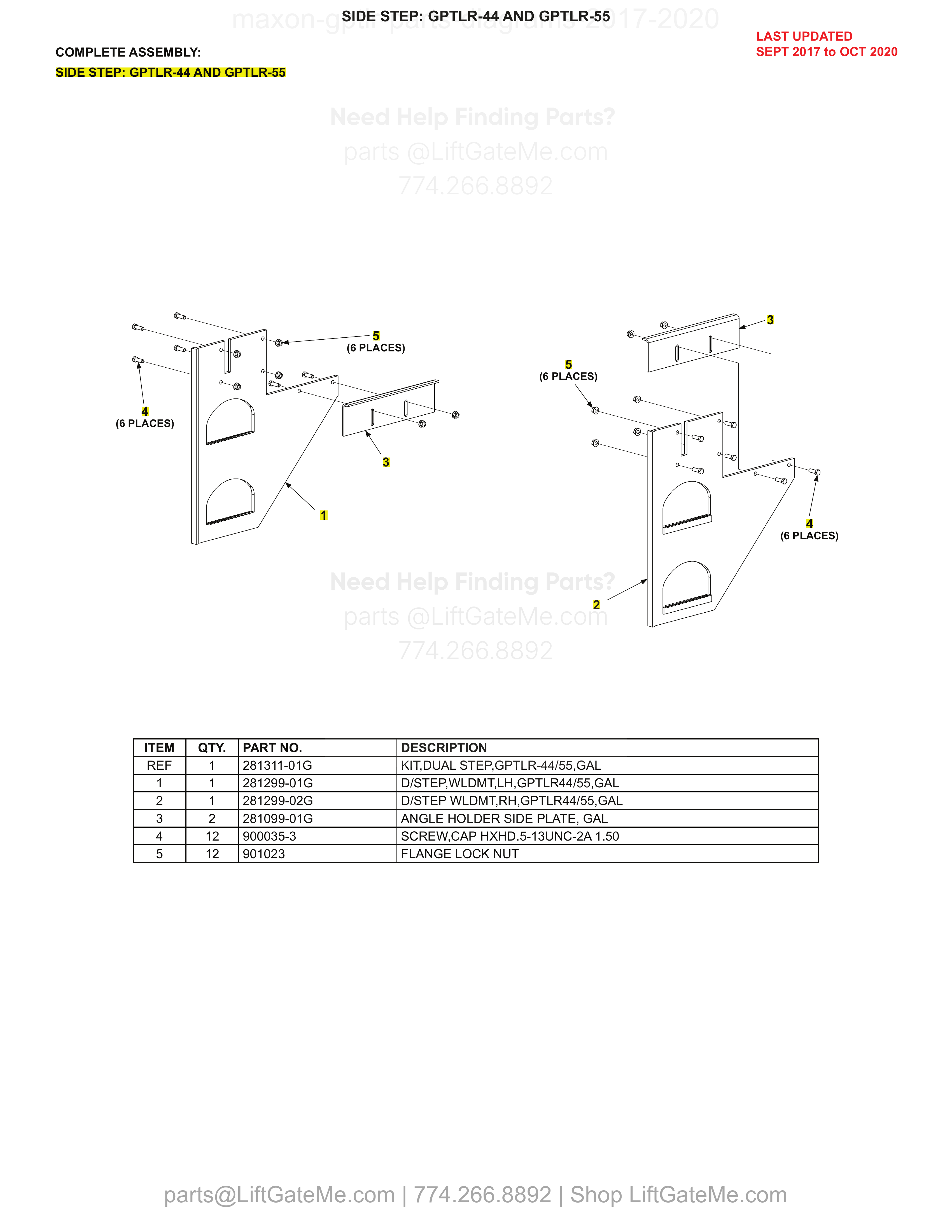 SIDE STEP: GPTLR-44 AND GPTLR-55 diagram
