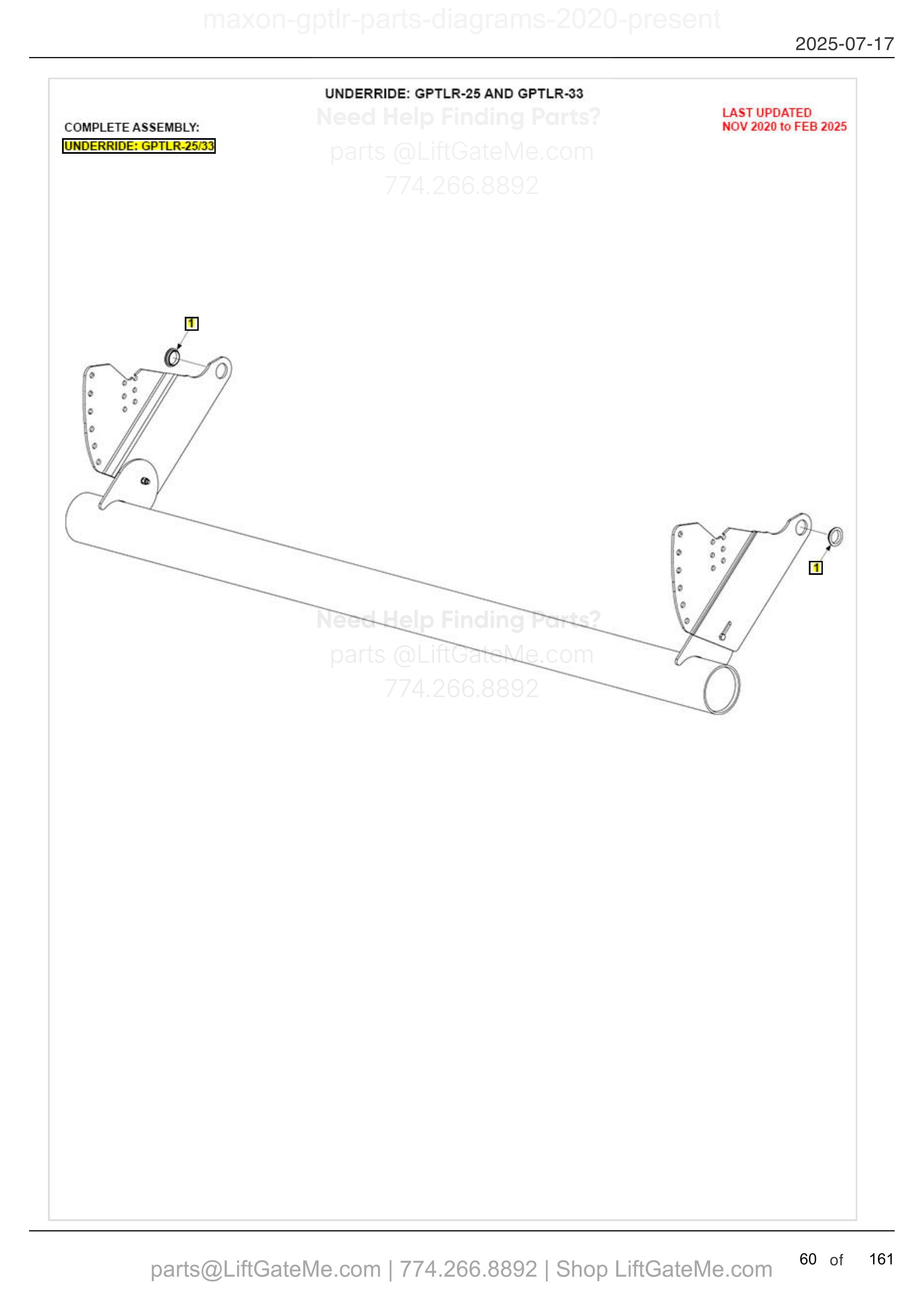 UNDERRIDE: GPTLR-25 AND GPTLR-33 diagram