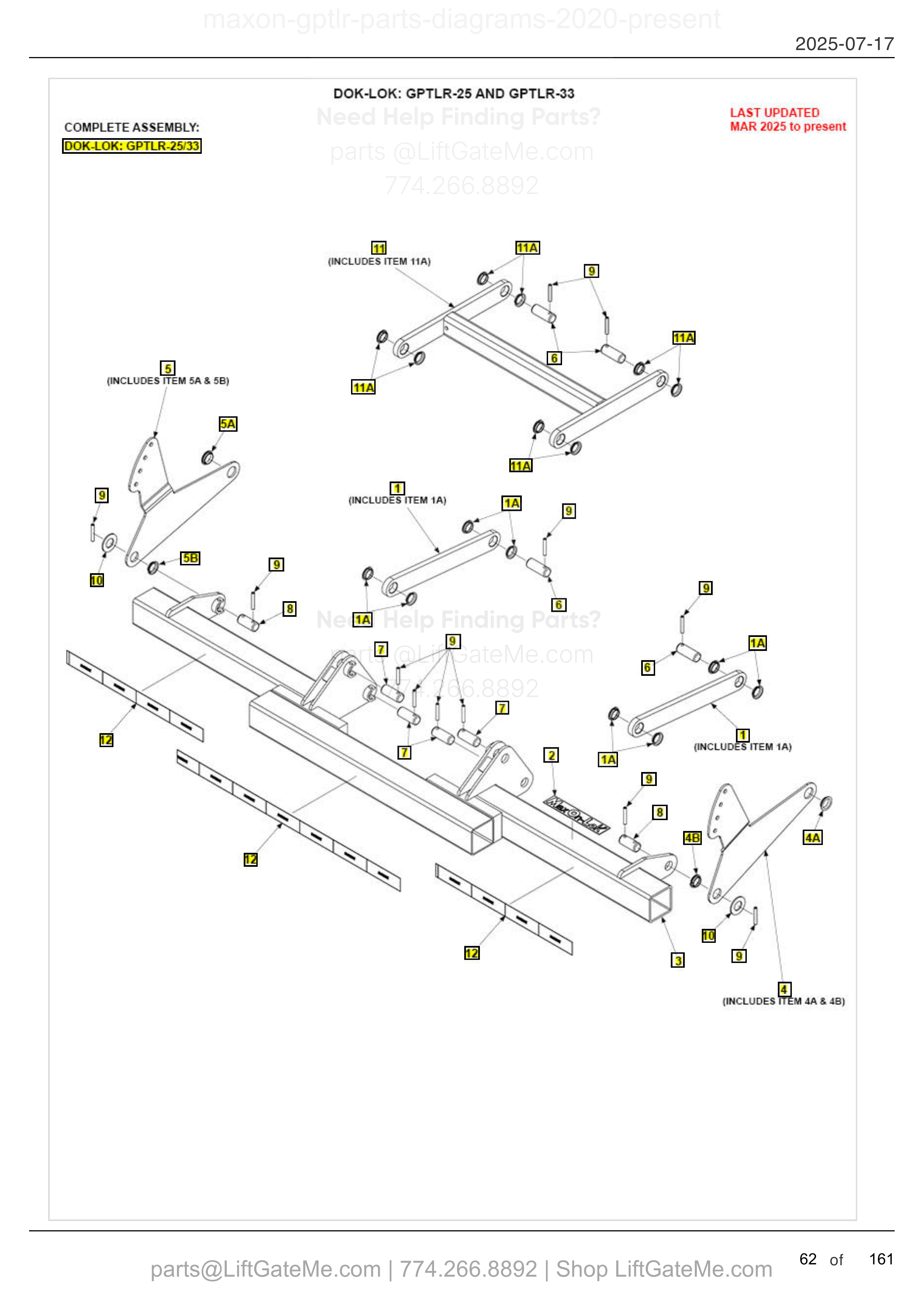 DOK-LOK: GPTLR-25 AND GPTLR-33 diagram