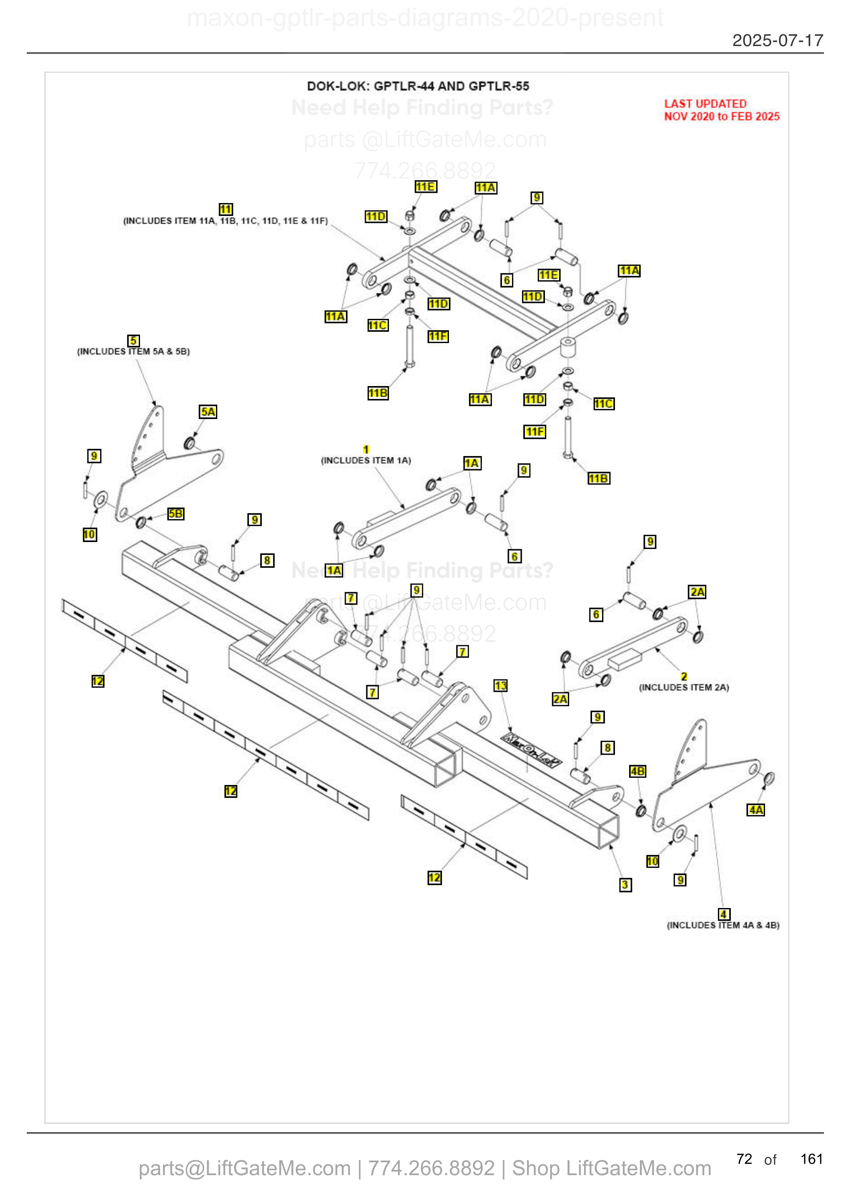 DOK-LOK: GPTLR-44 AND GPTLR-55 diagram