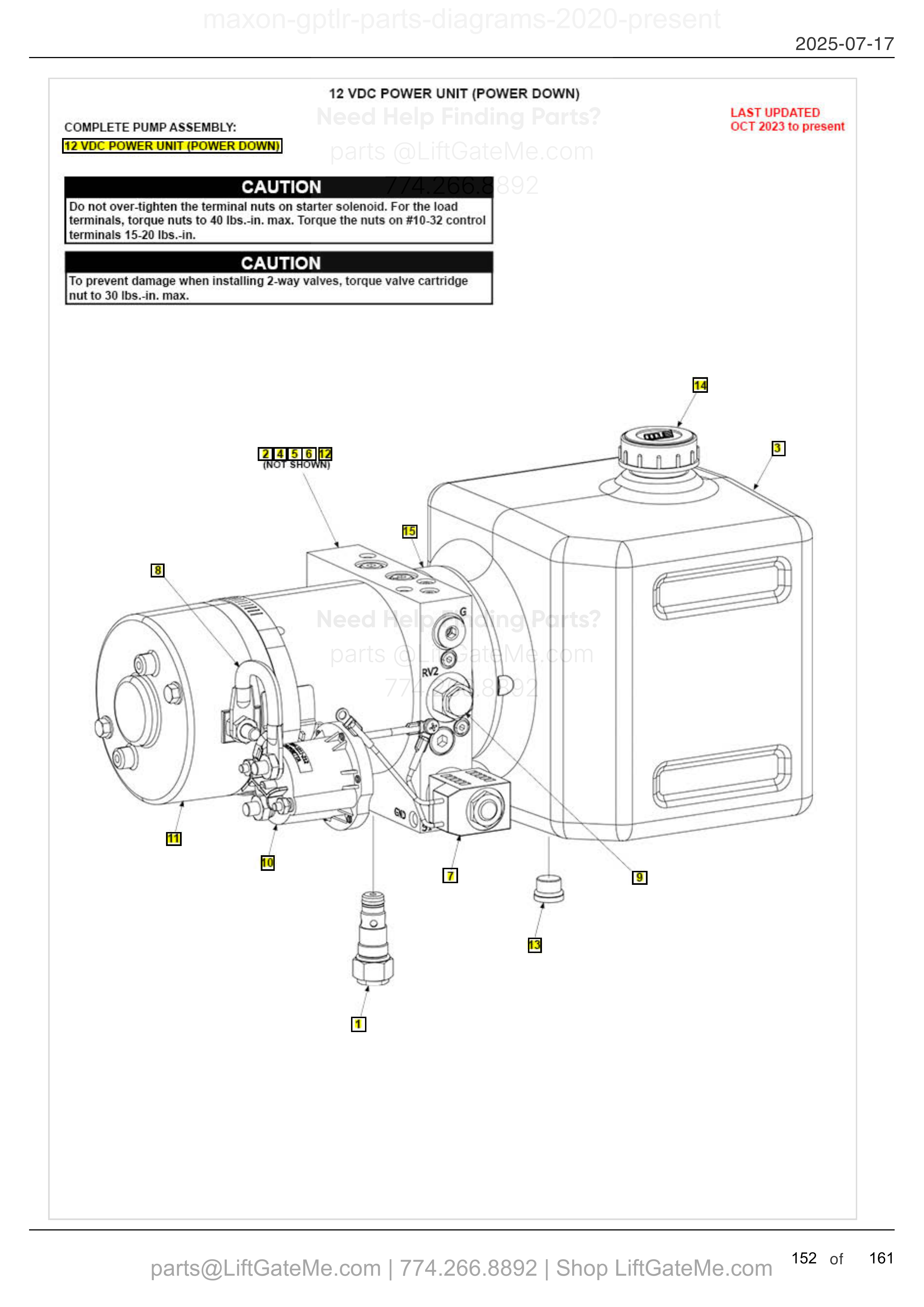12 VDC POWER UNIT (POWER DOWN) diagram