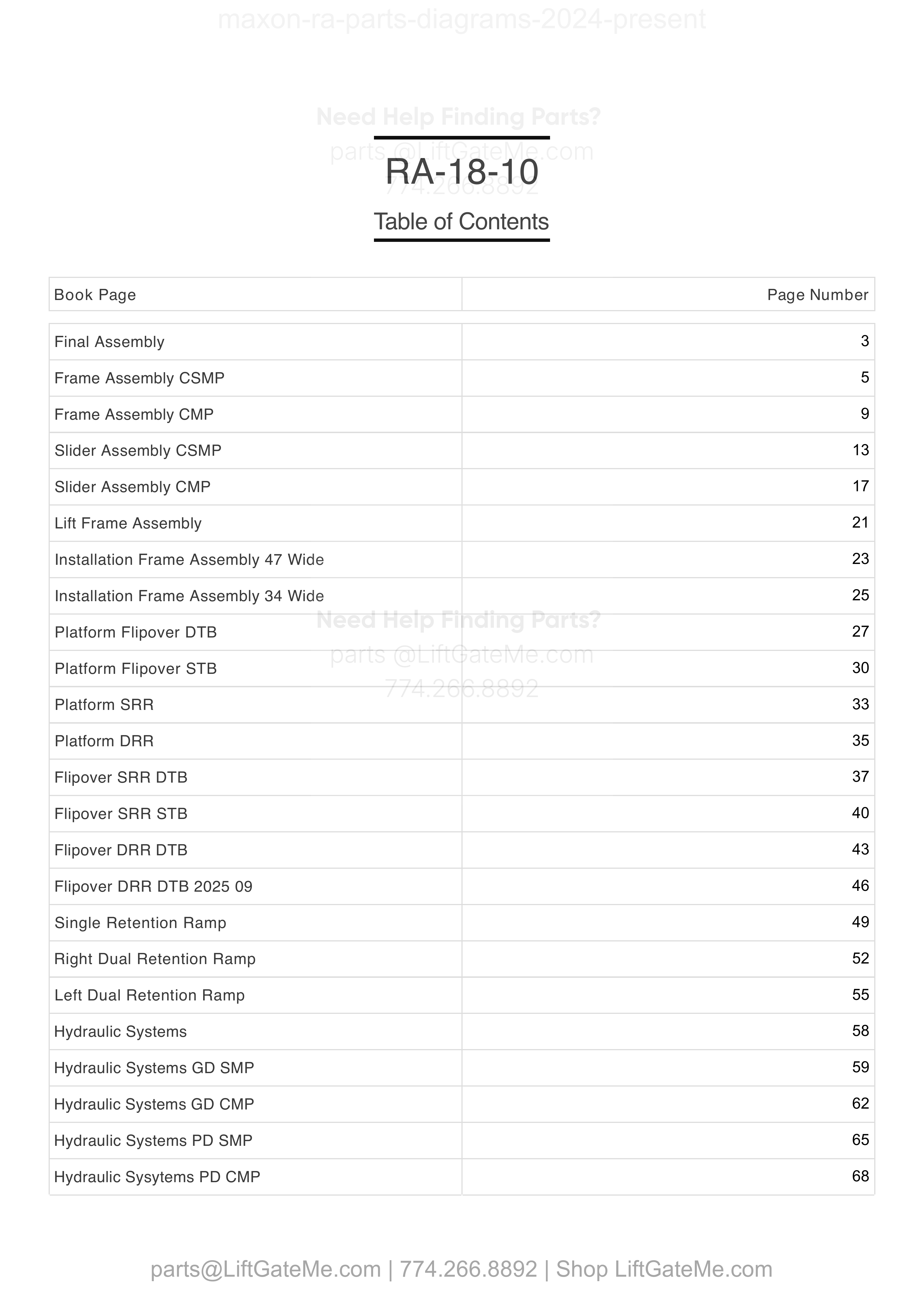 OEM manual reference cover