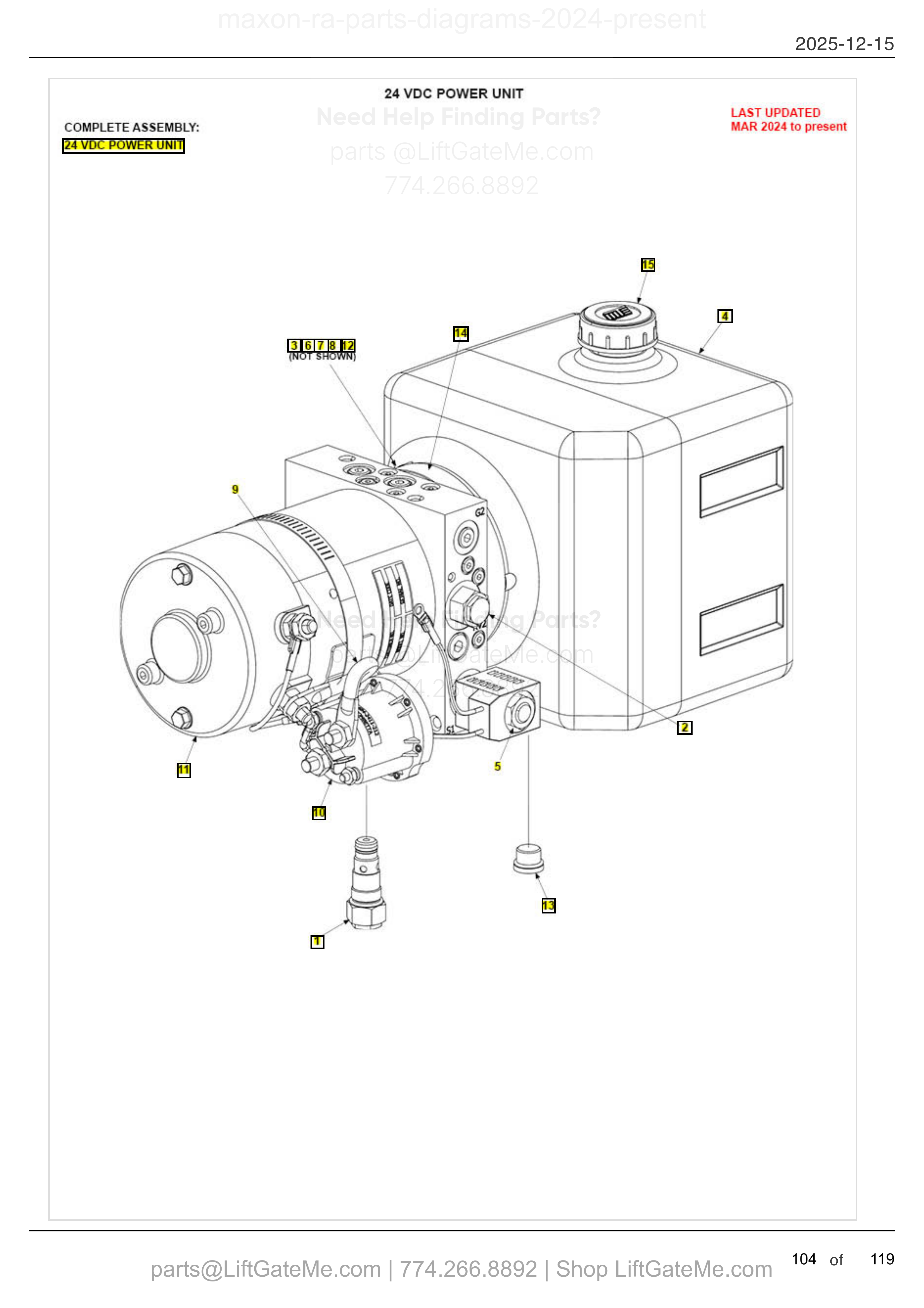 24 VDC POWER UNIT diagram