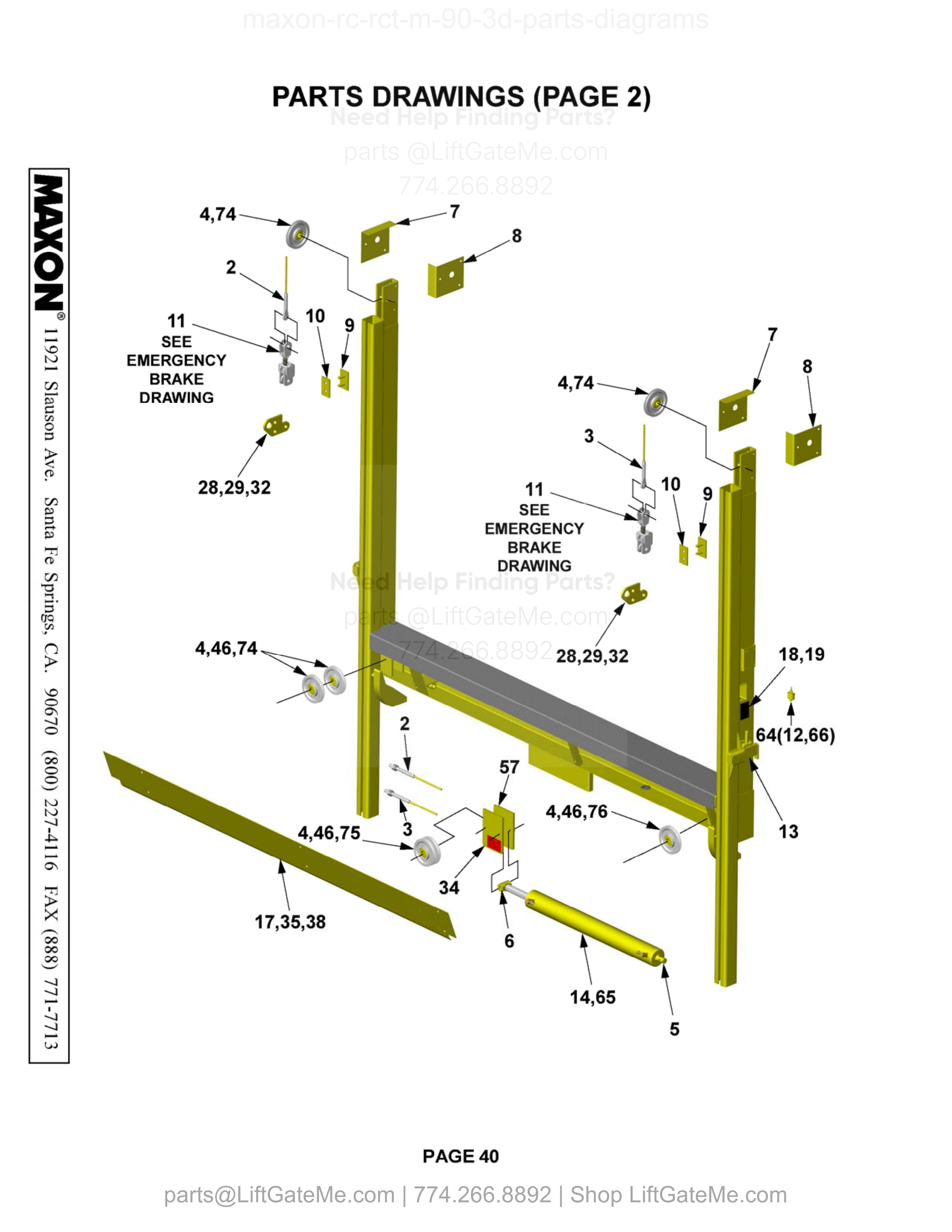 PARTS DRAWINGS (PAGE 2) diagram