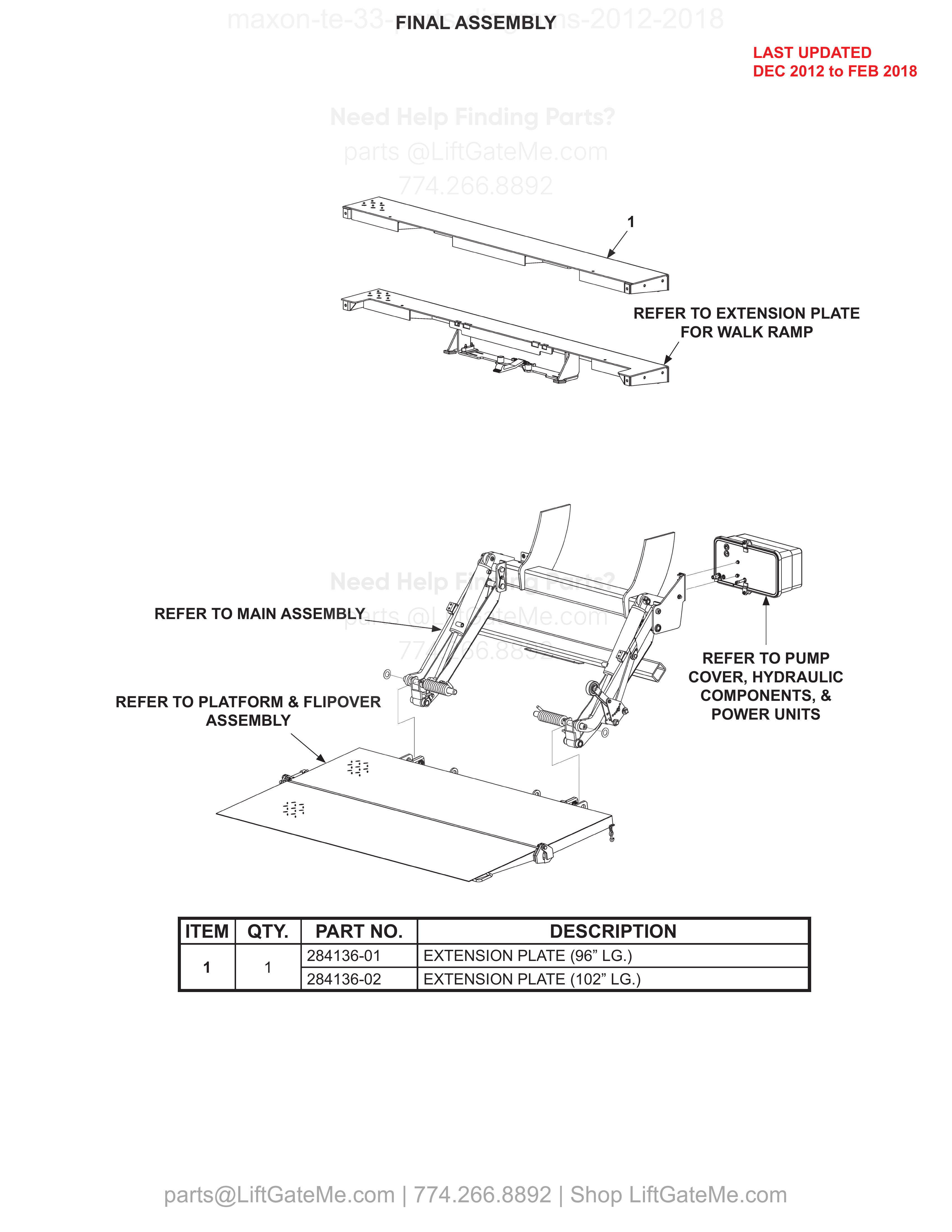 FINAL ASSEMBLY diagram
