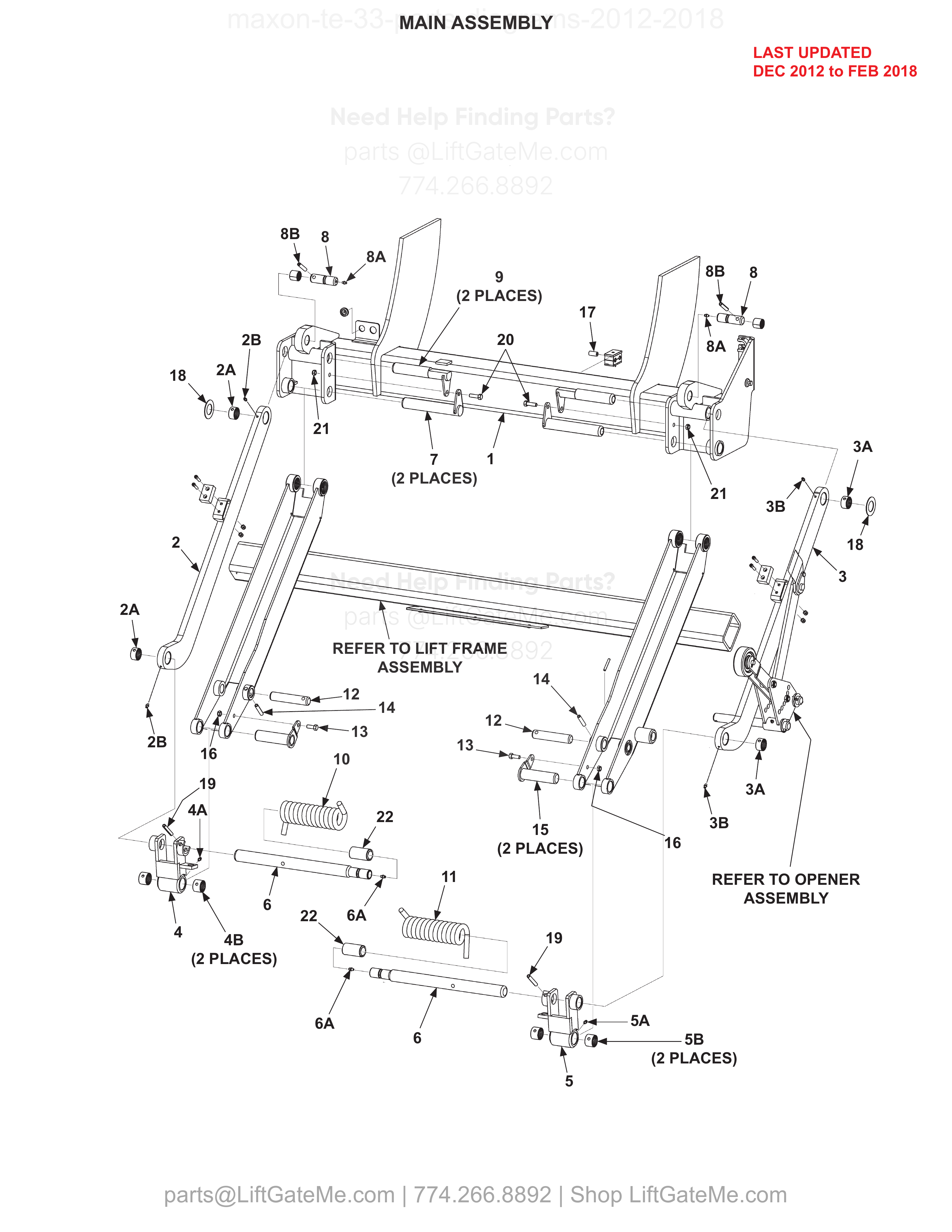 MAIN ASSEMBLY diagram