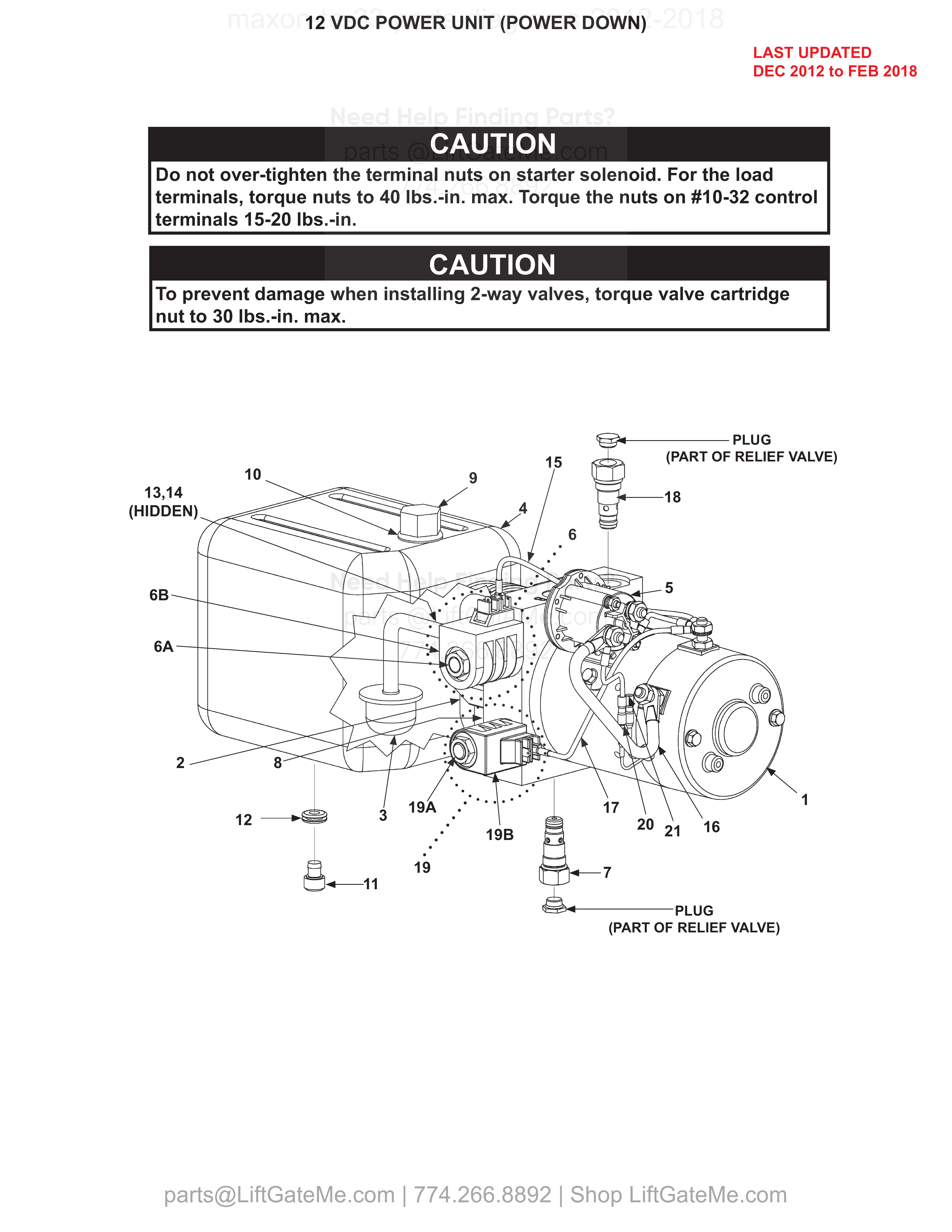 12 VDC POWER UNIT (POWER DOWN) diagram