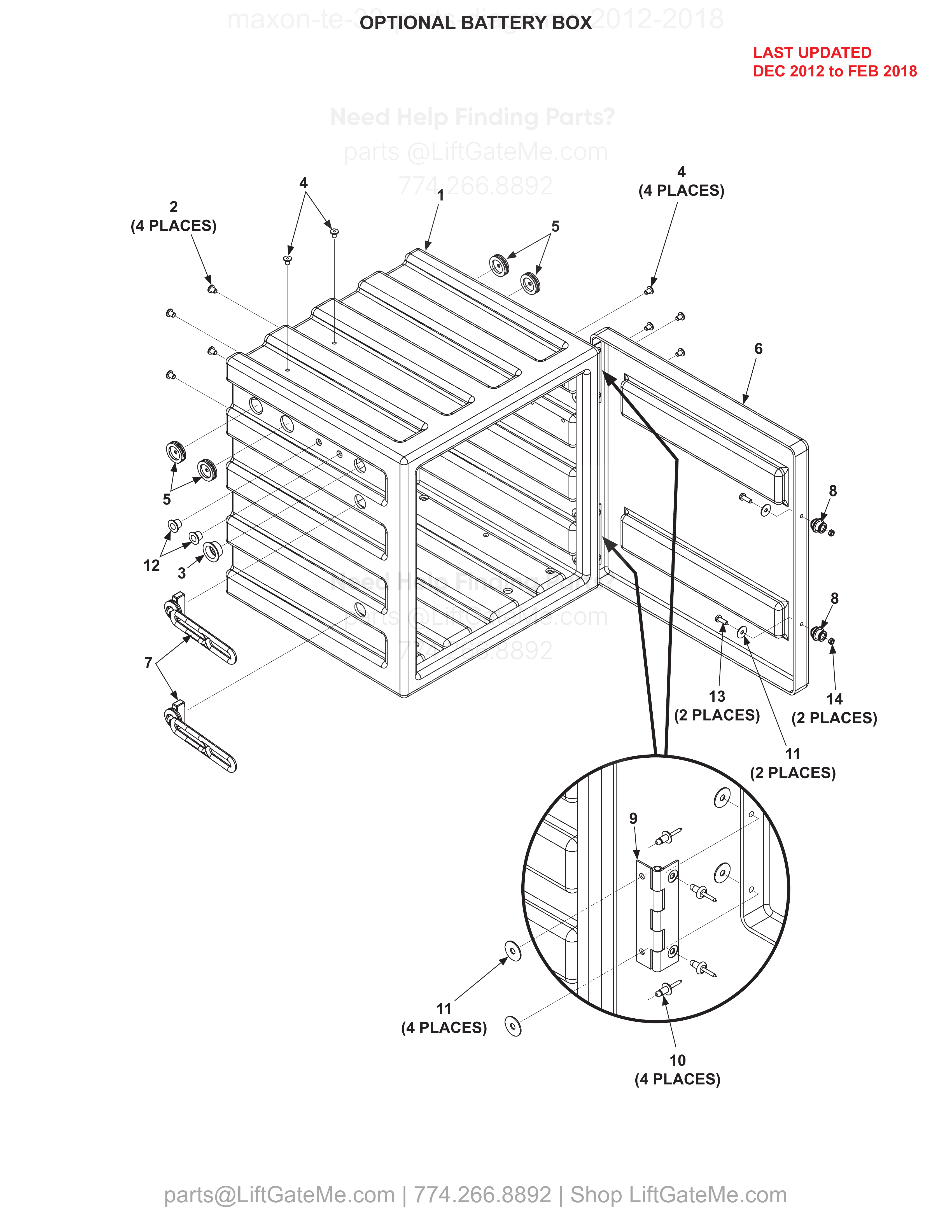 OPTIONAL BATTERY BOX diagram