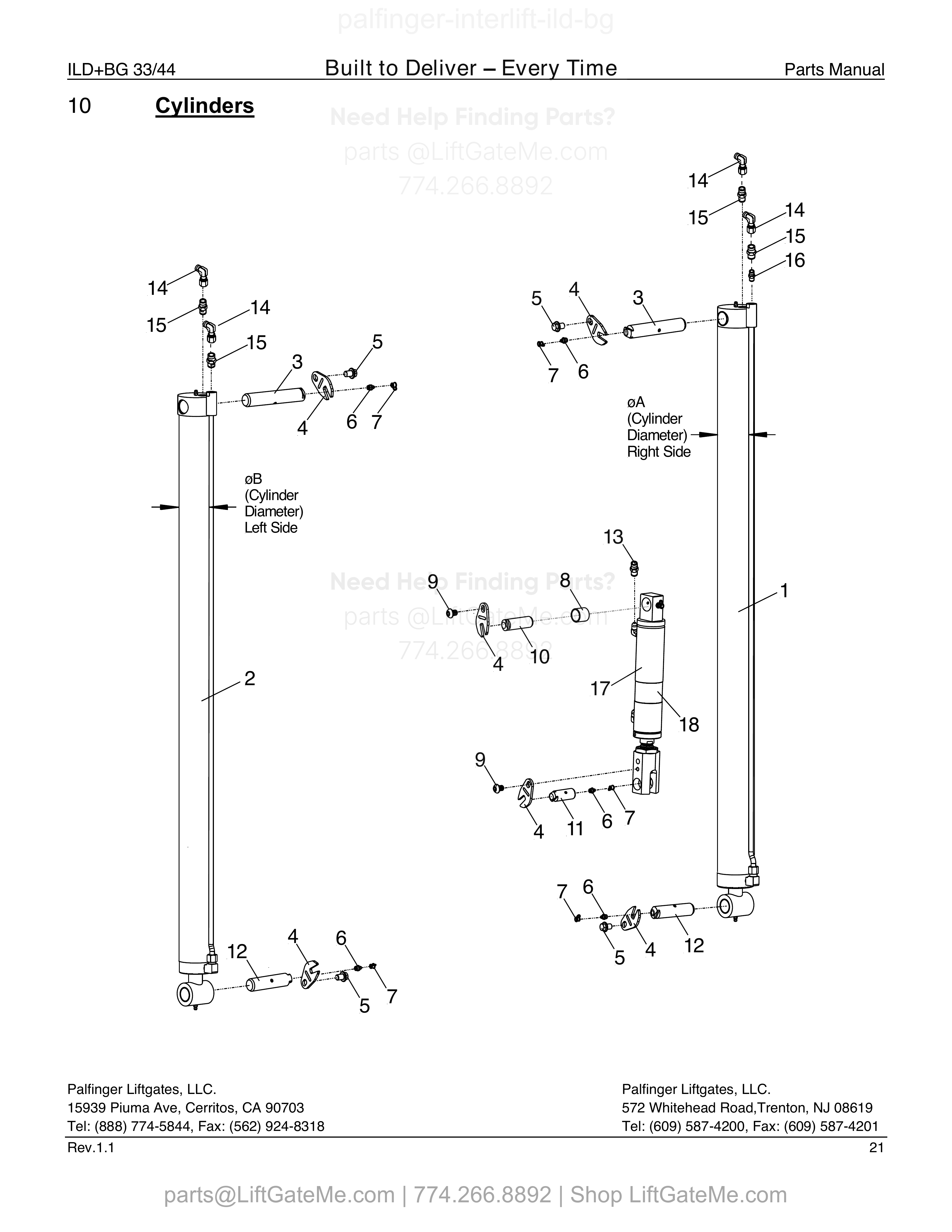 10 Cylinders diagram