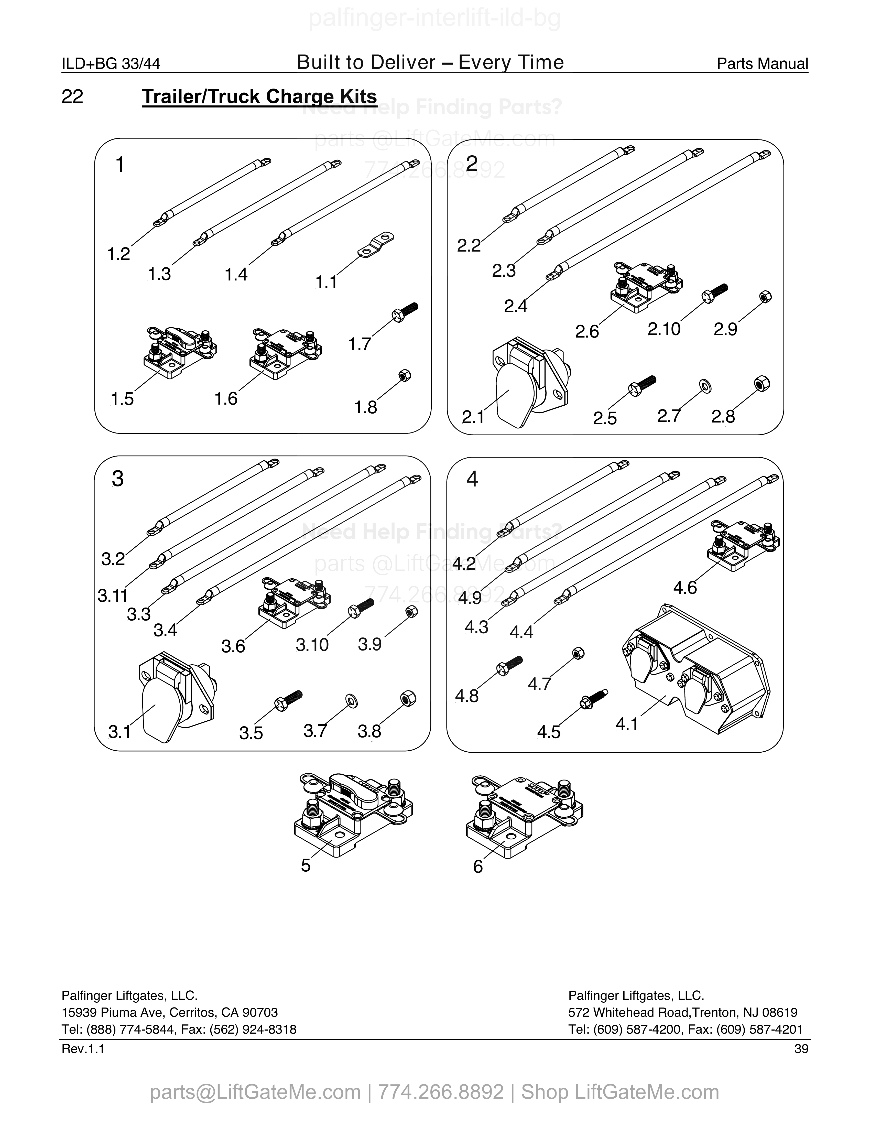 22 – Trailer/Truck Charge Kits diagram