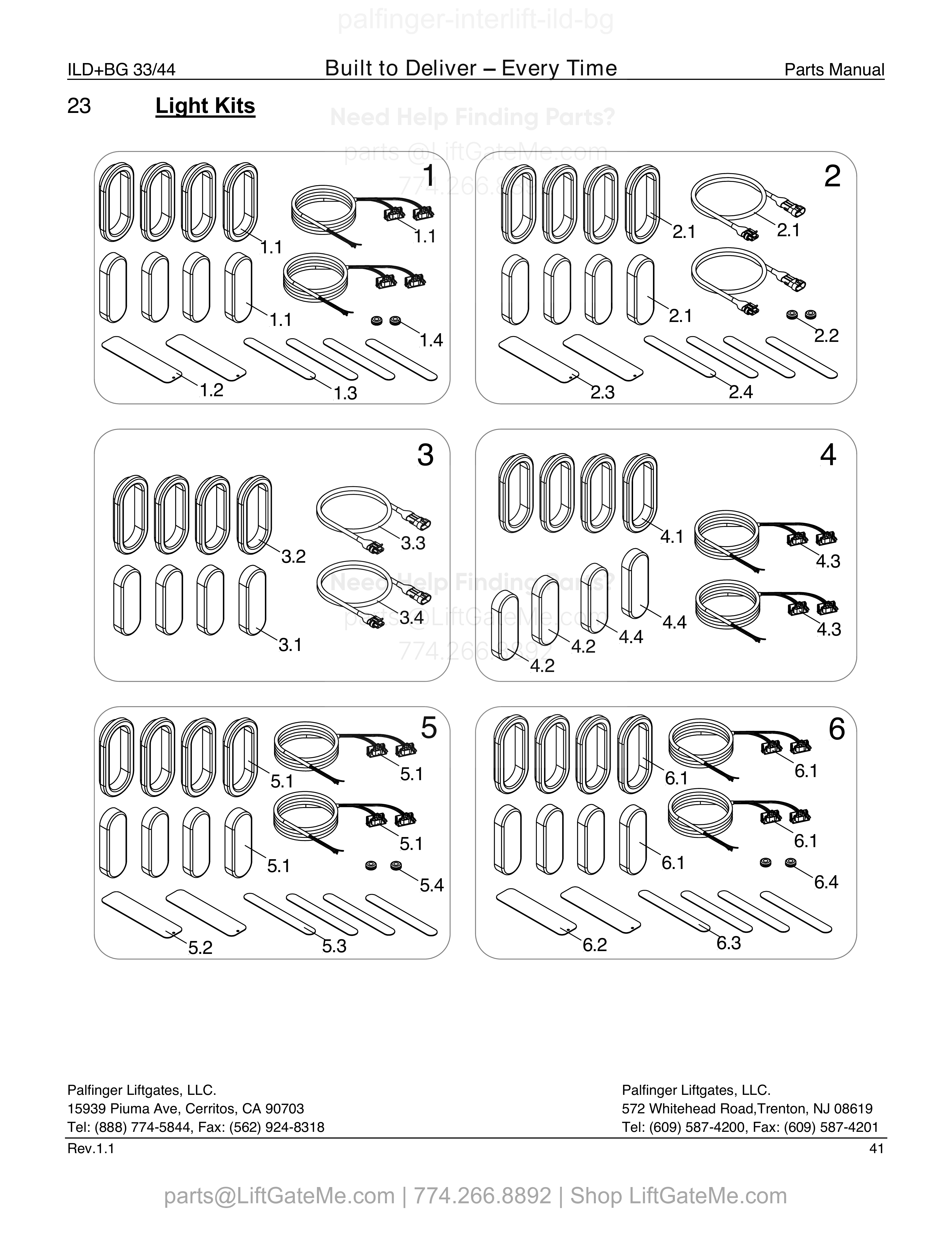 23 - Light Kits diagram
