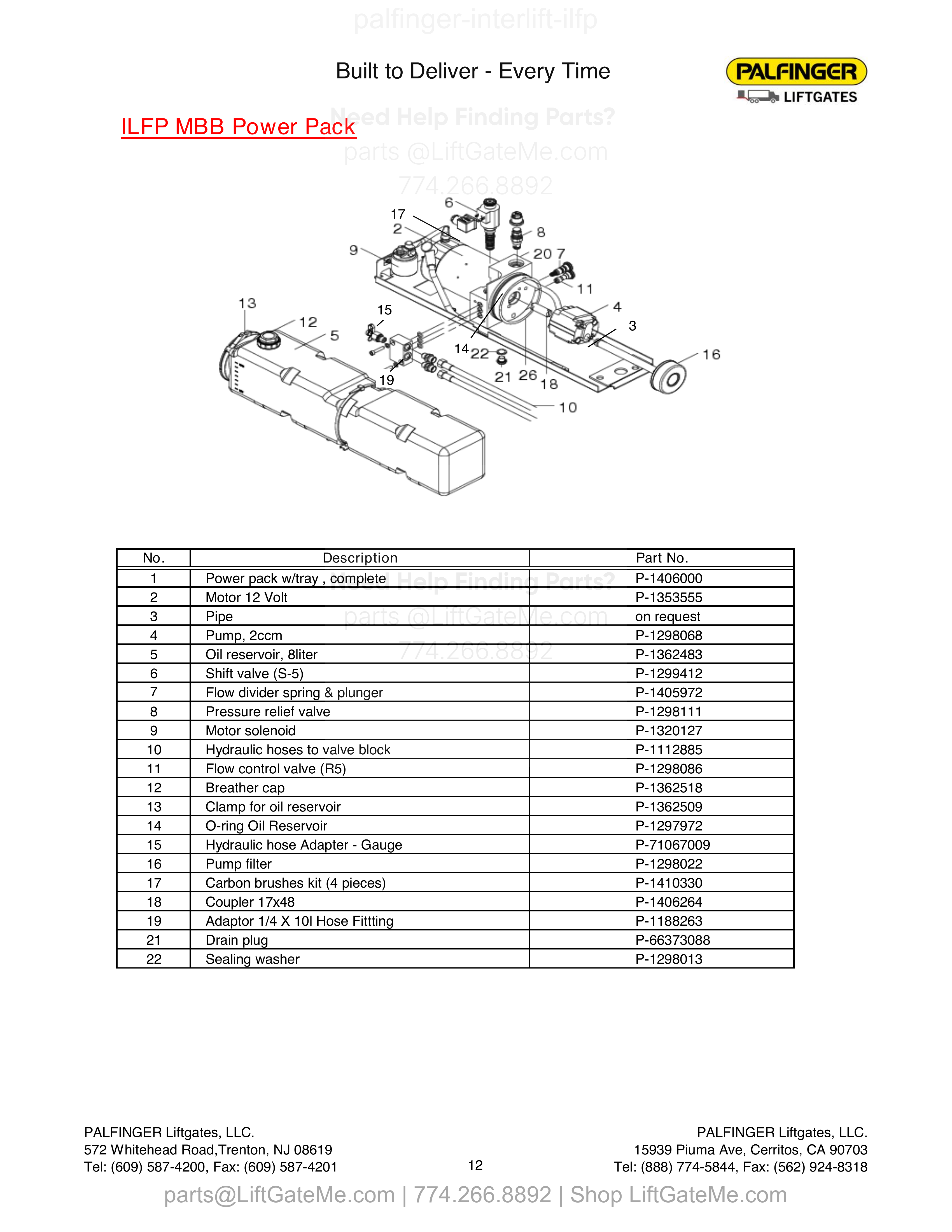 ILFP MBB Power Pack diagram