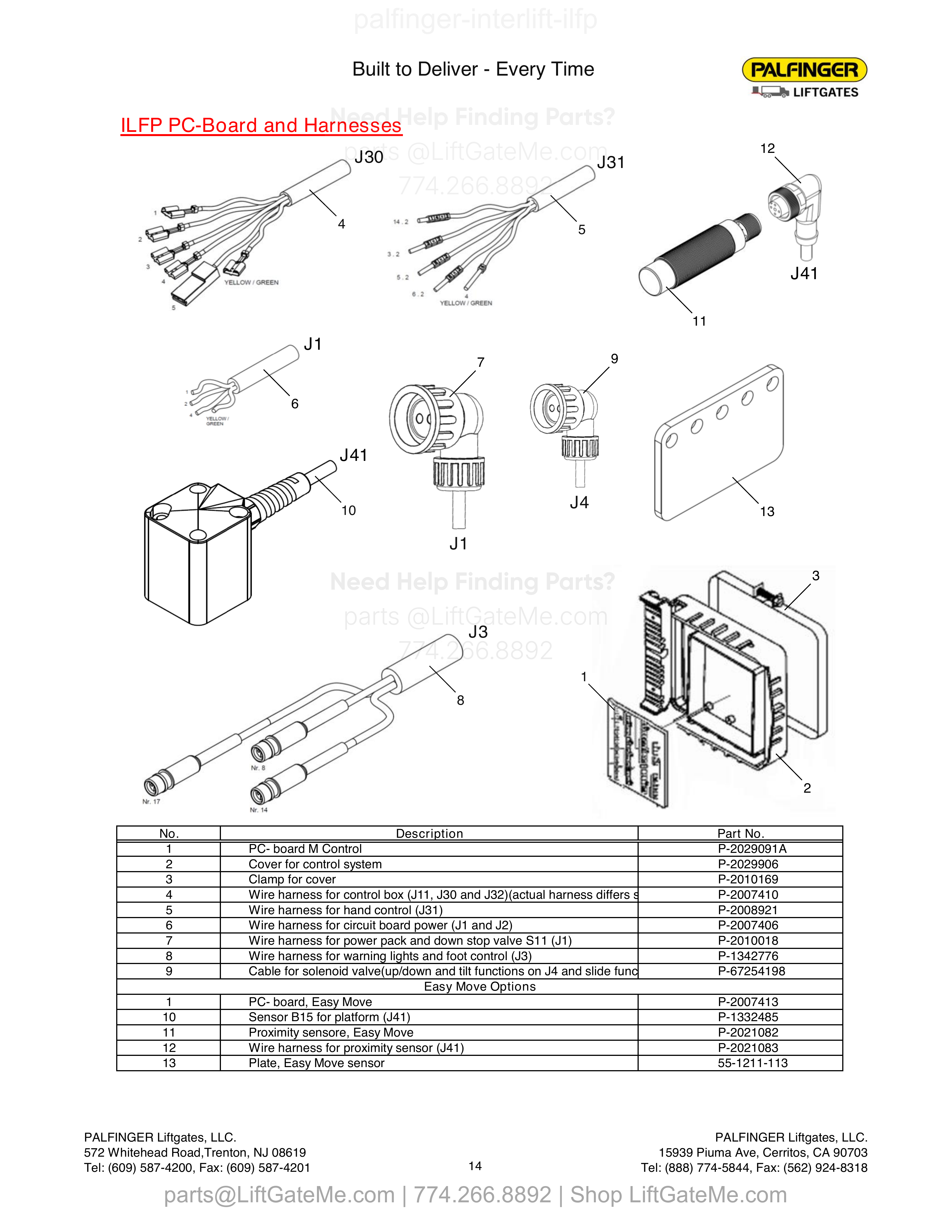 ILFP PC-Board and Harnesses diagram