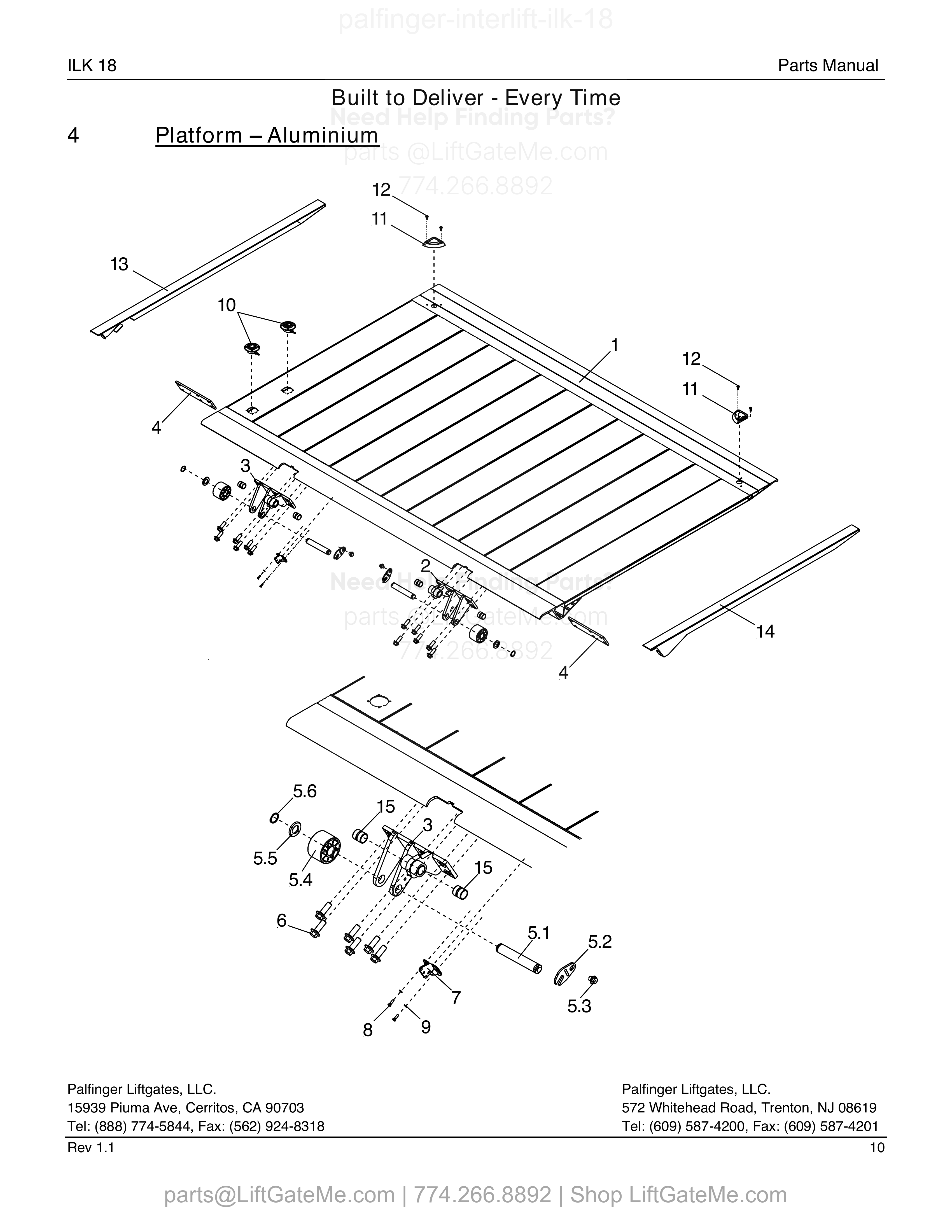 4 – Platform – Aluminium diagram
