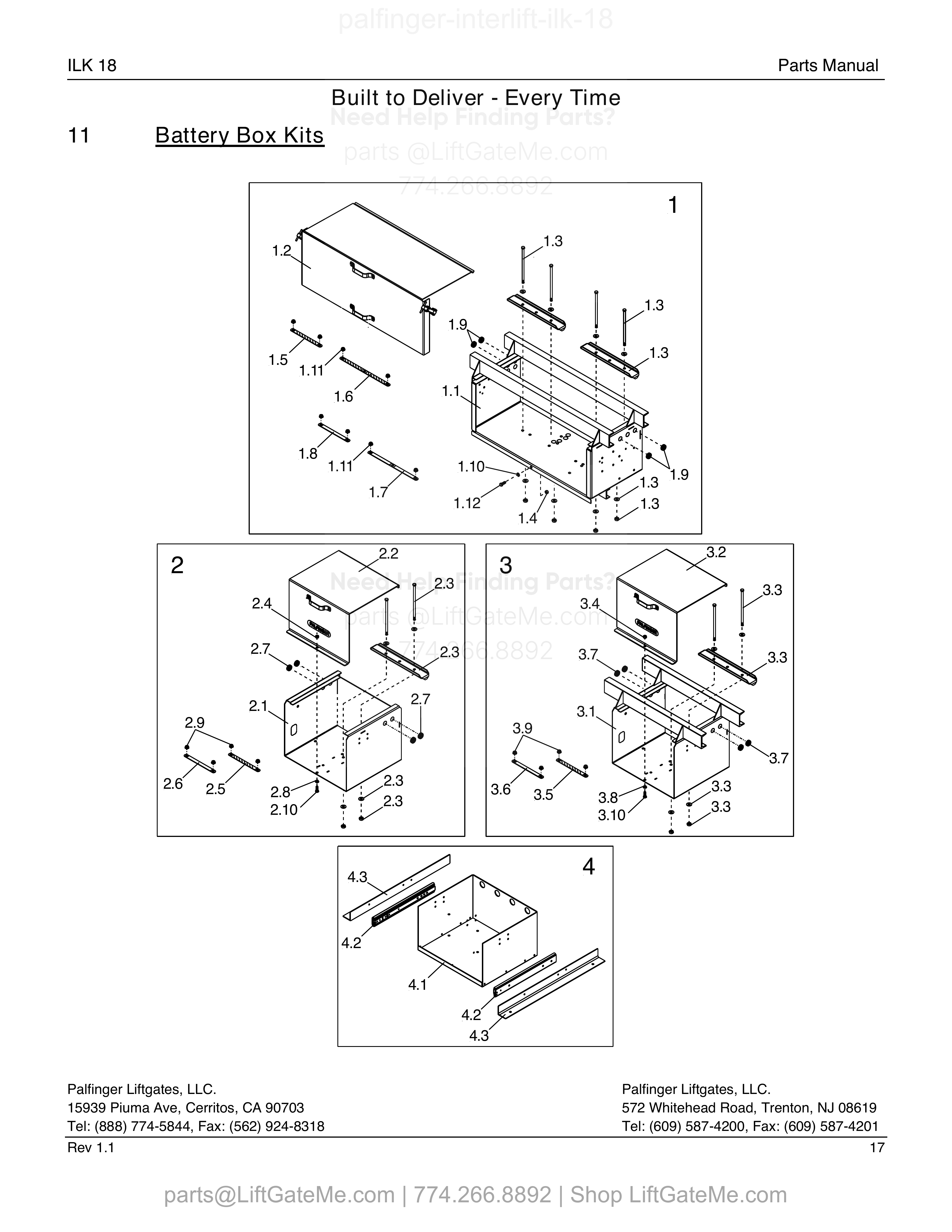 11 – Battery Box Kits diagram
