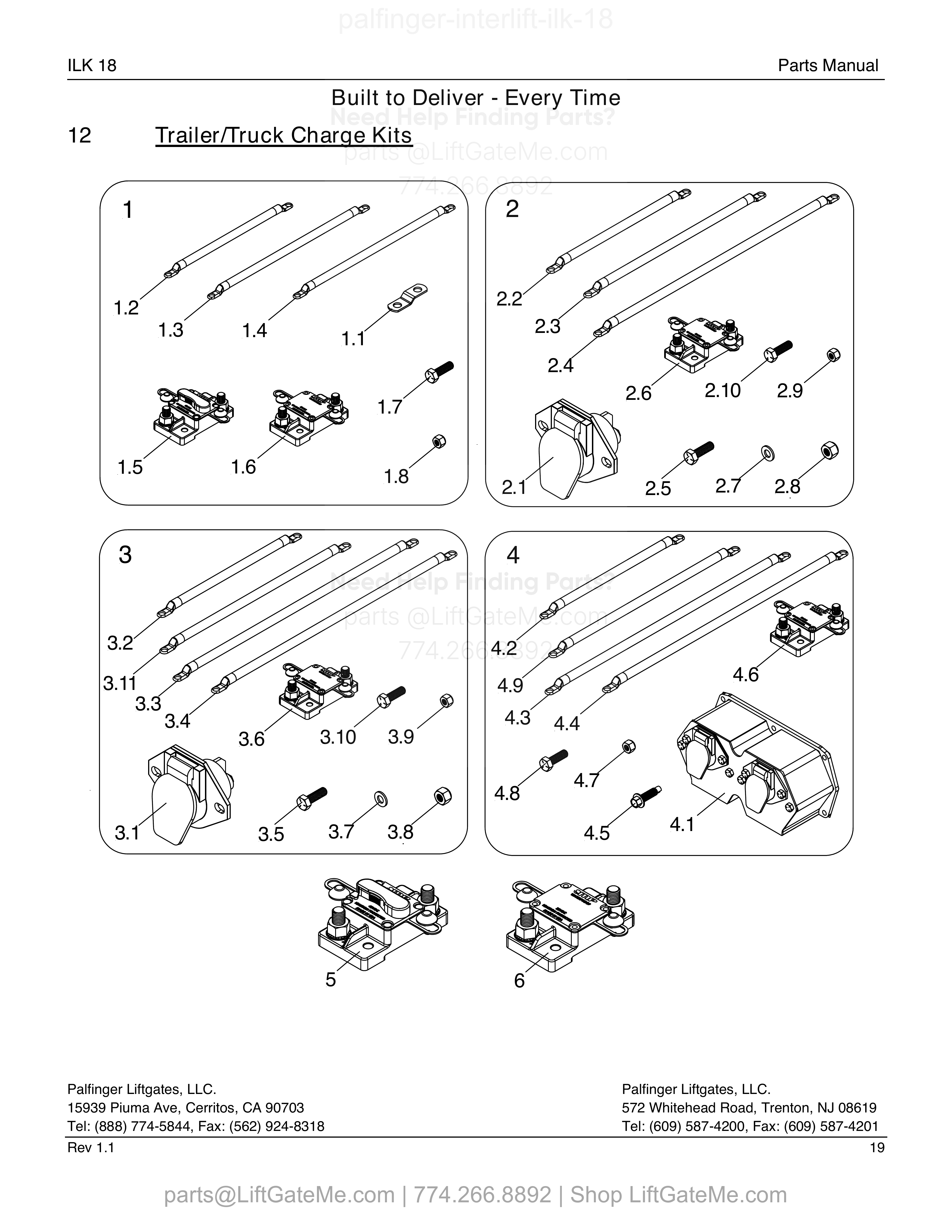 12 – TRAILER/TRUCK CHARGE KITS diagram