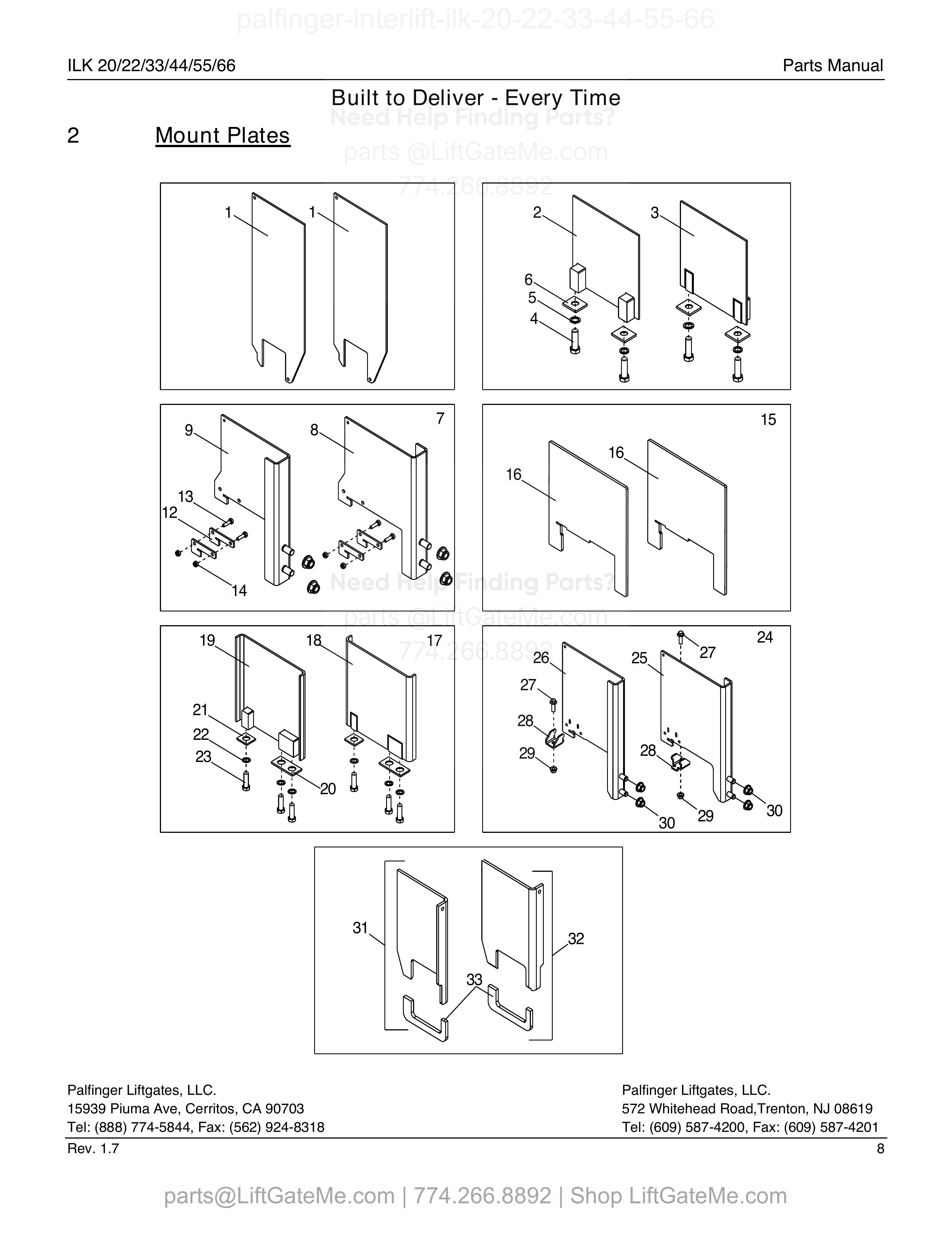 Mount Plates diagram