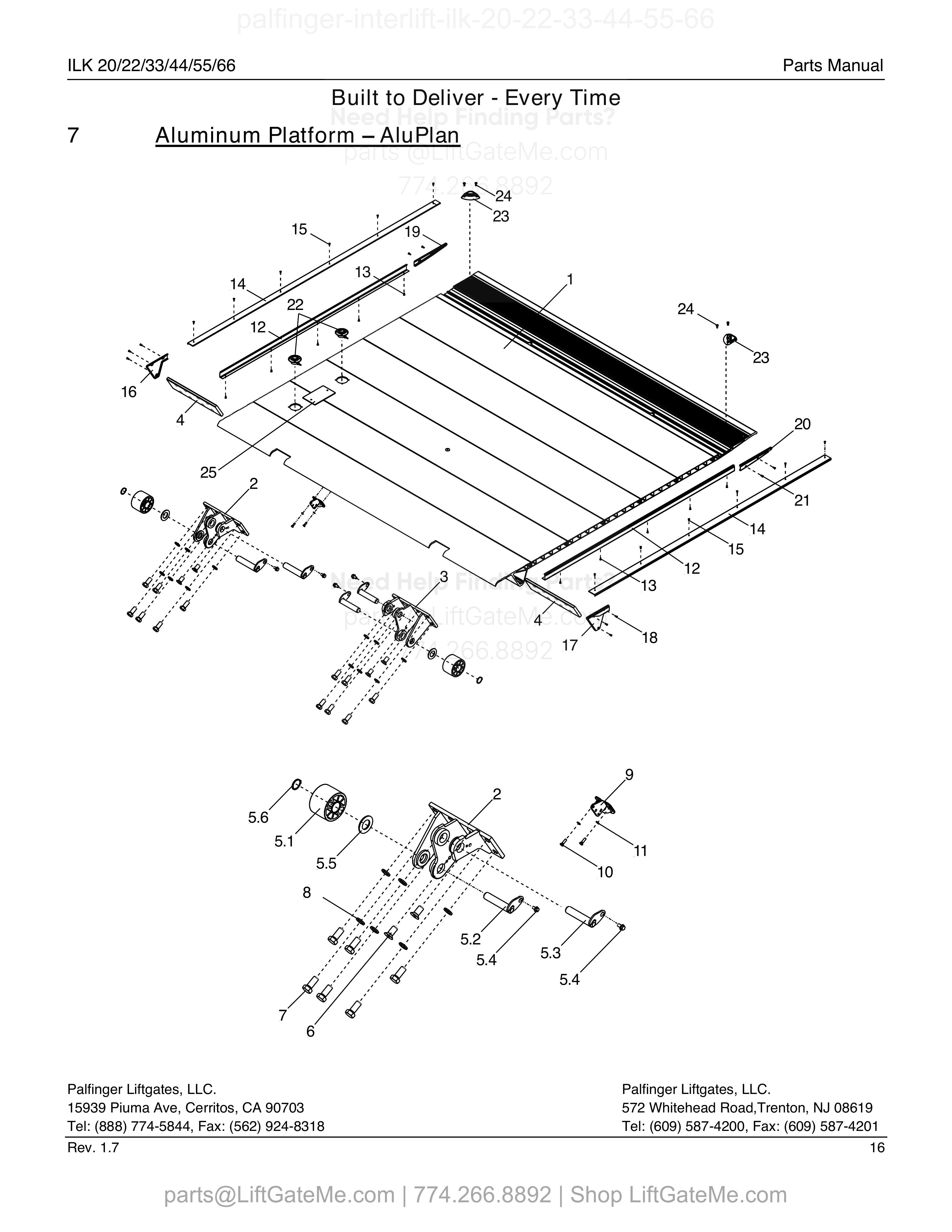 7 - Aluminum Platform AluPlan diagram
