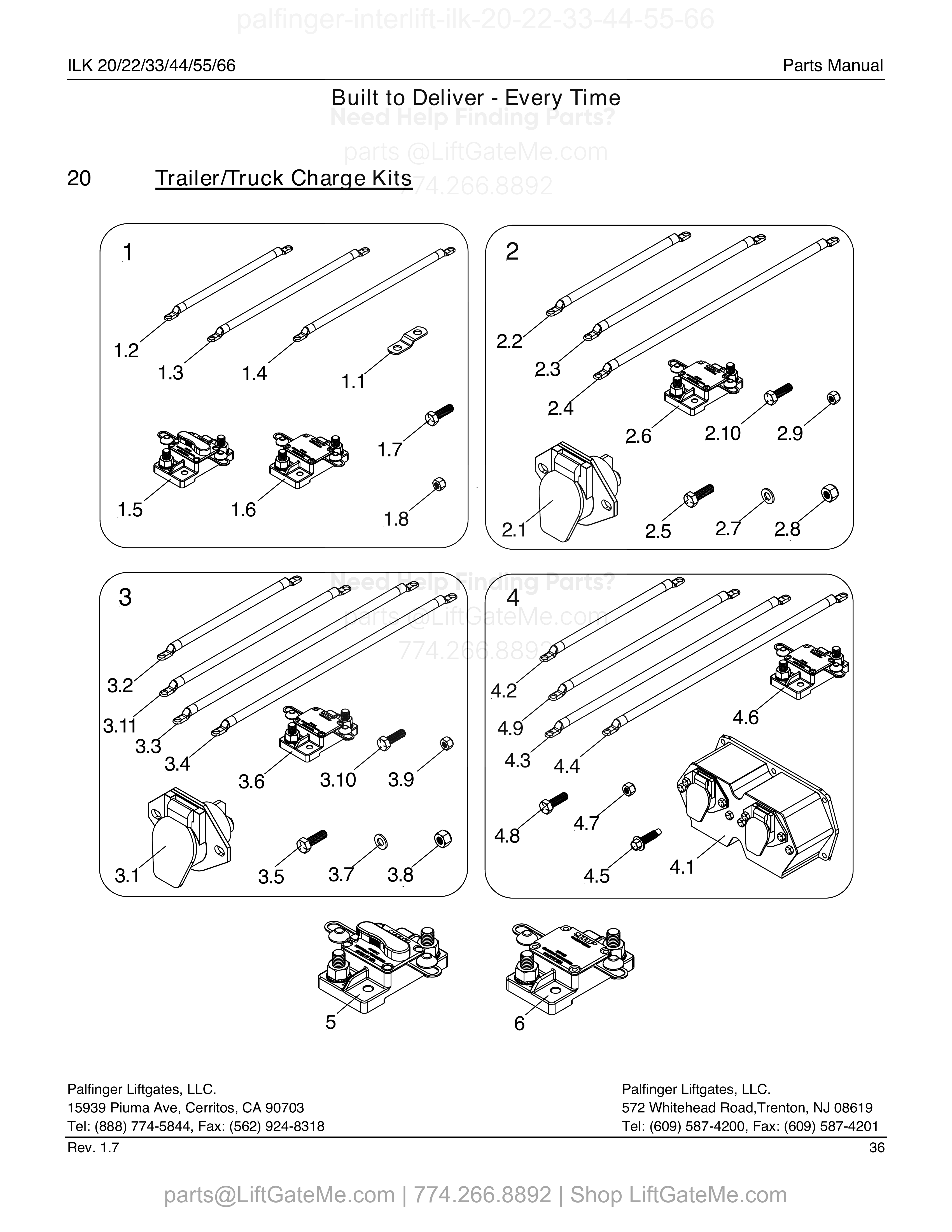 20 – TRAILER/TRUCK CHARGE KITS diagram