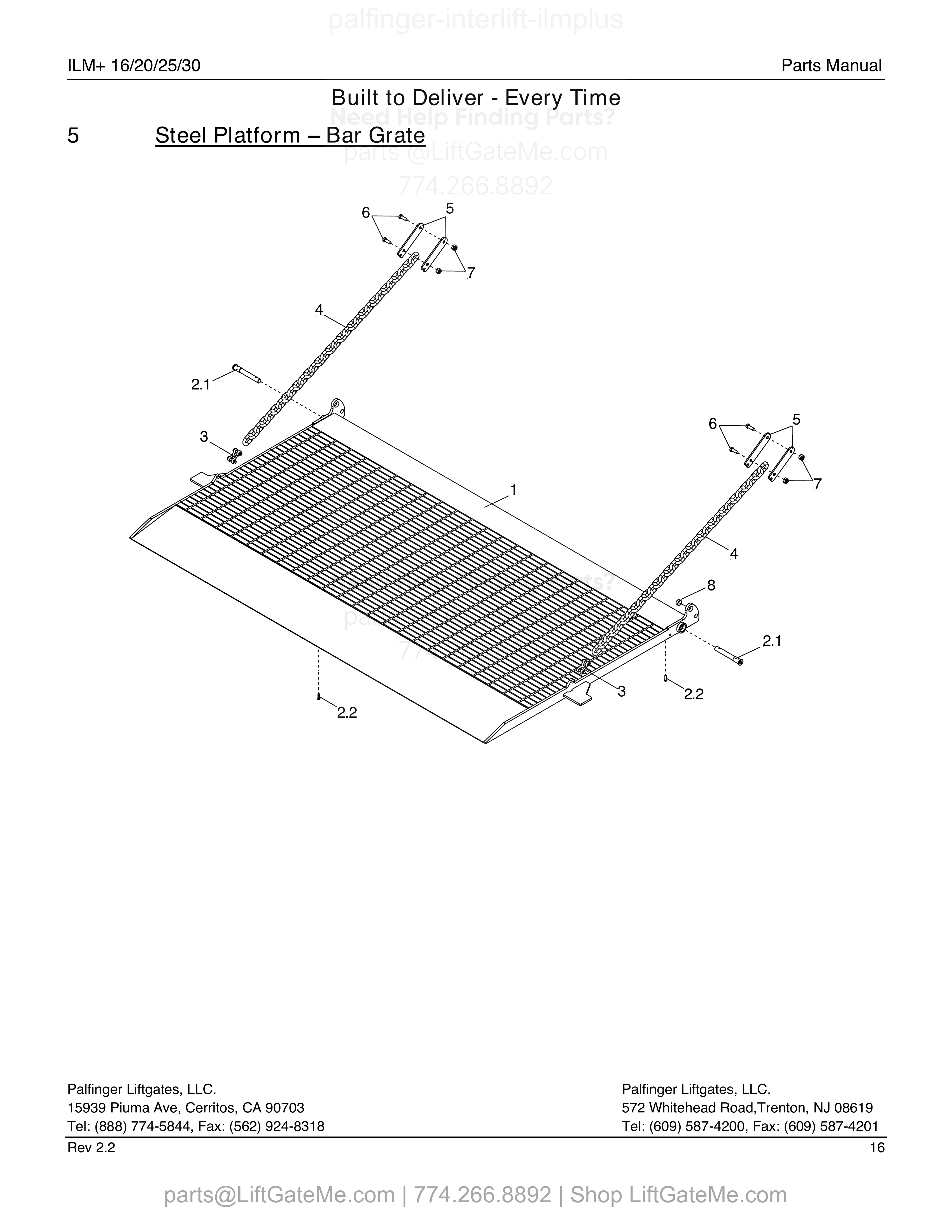 5 – STEEL PLATFORM BAR GRATE diagram