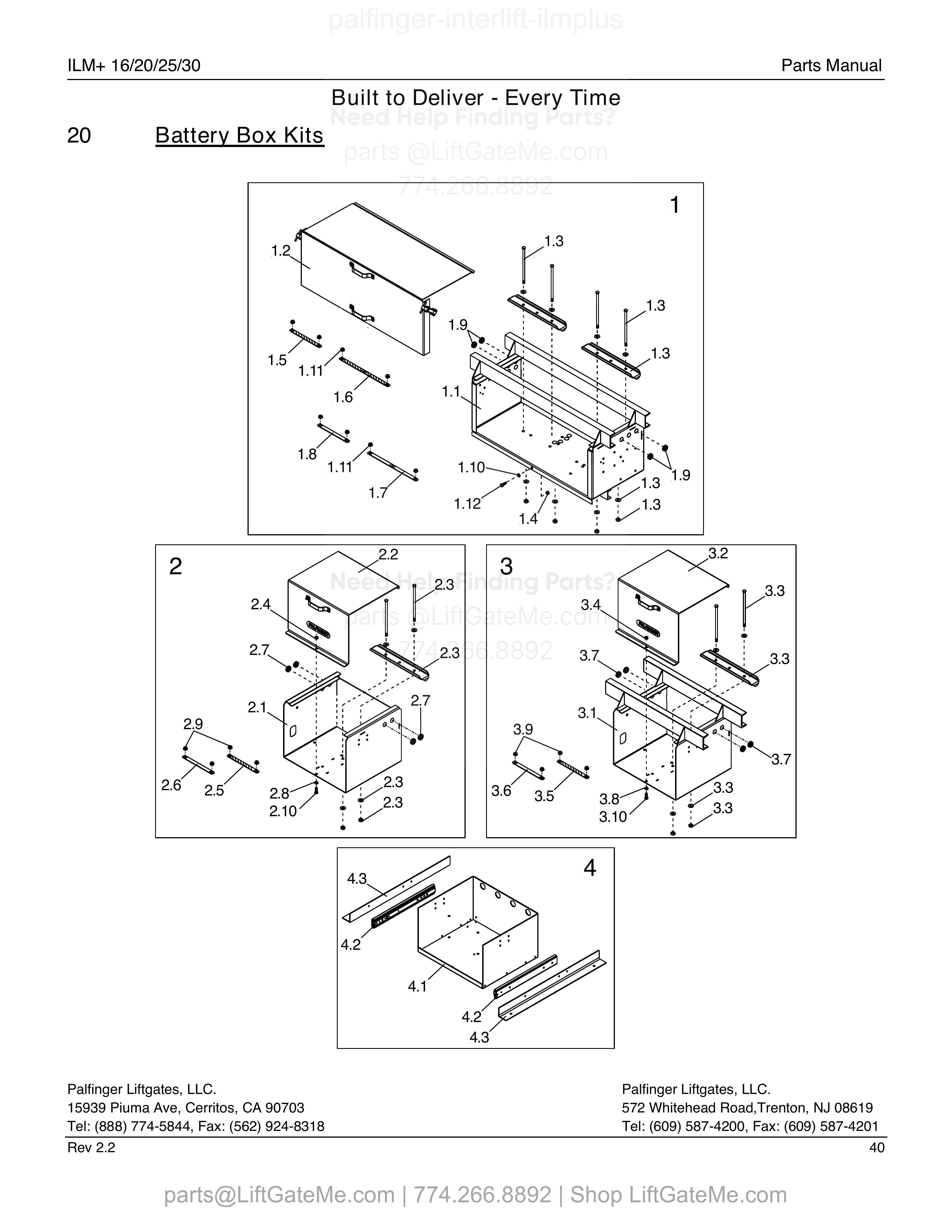 20 – BATTERY BOX KITS diagram