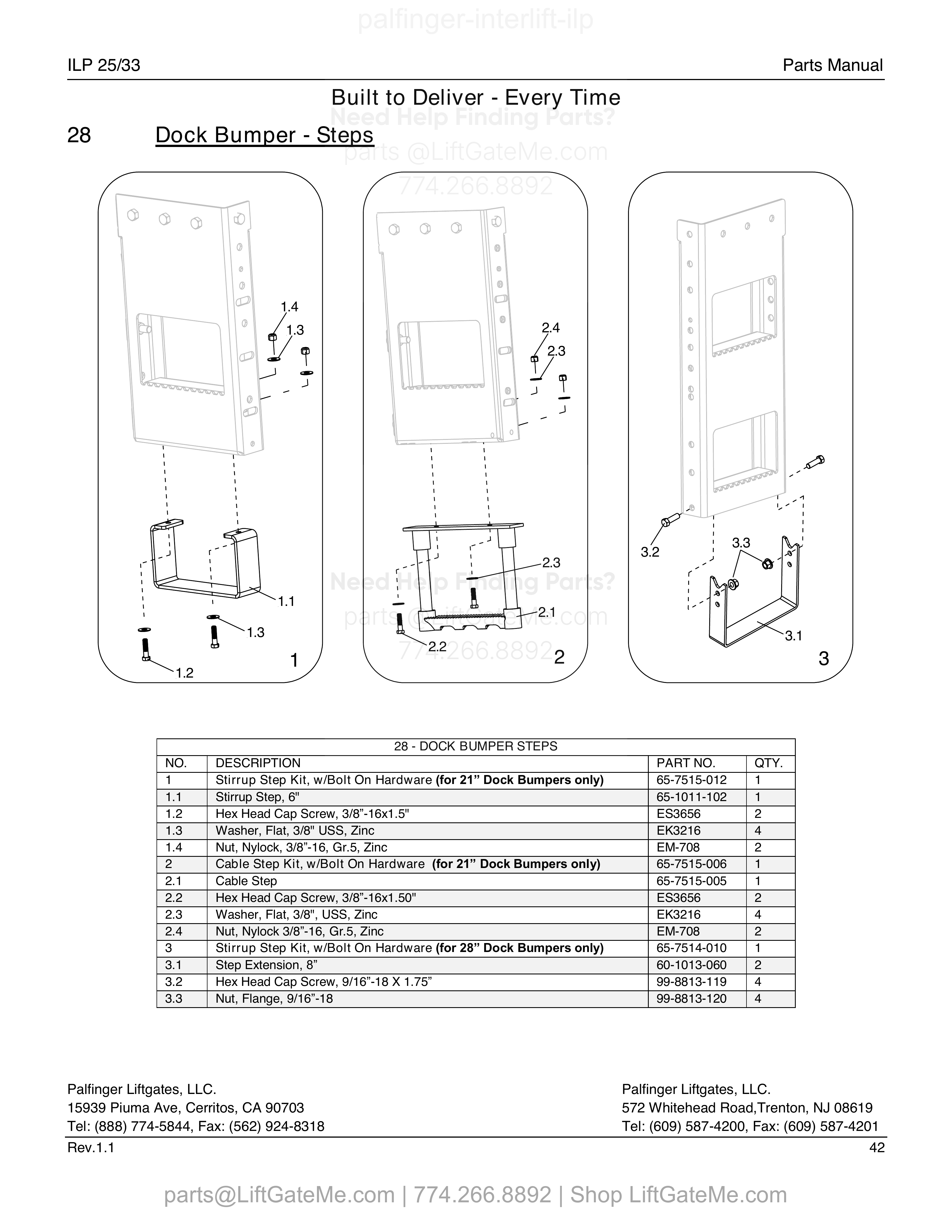 28 - DOCK BUMPER STEPS diagram