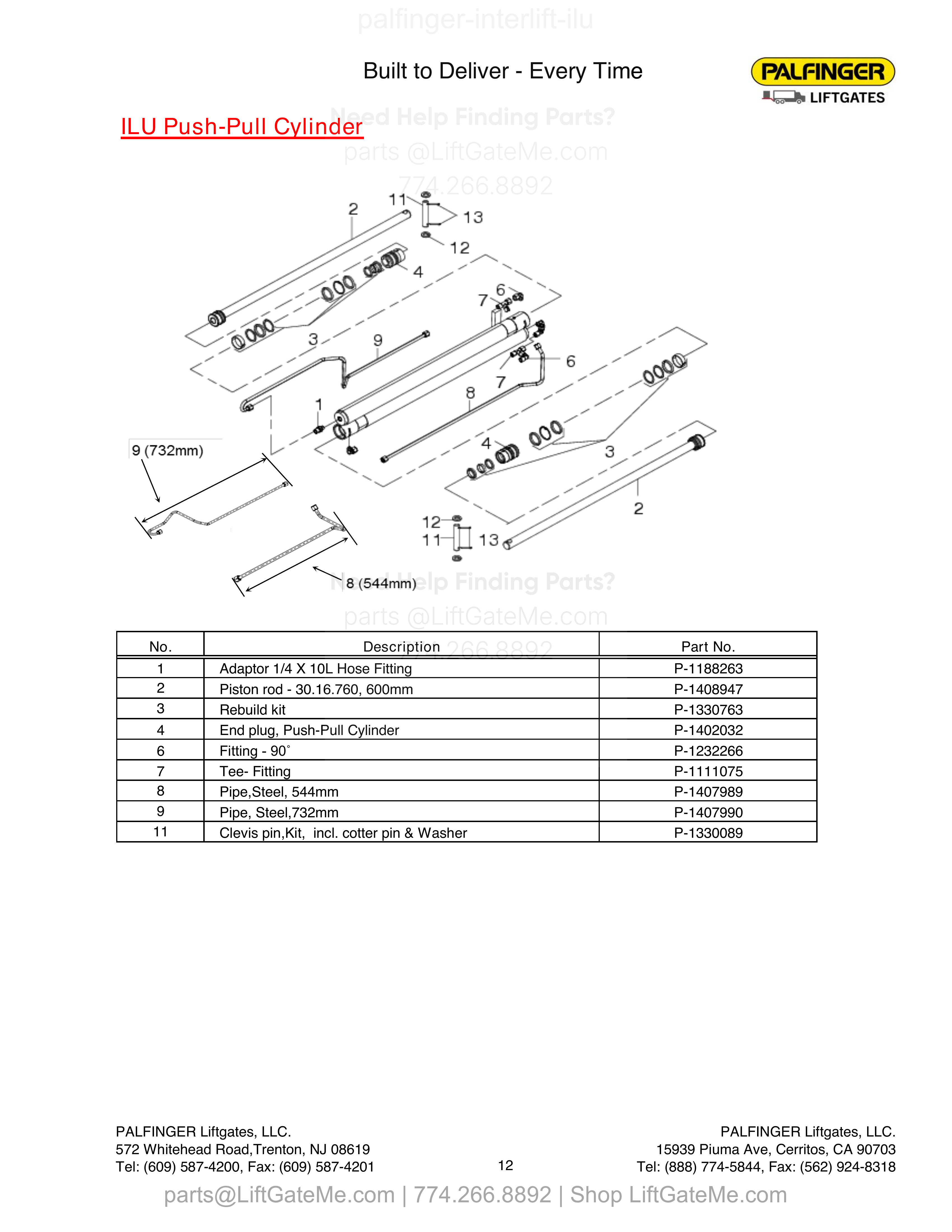 ILU Push-Pull Cylinder diagram