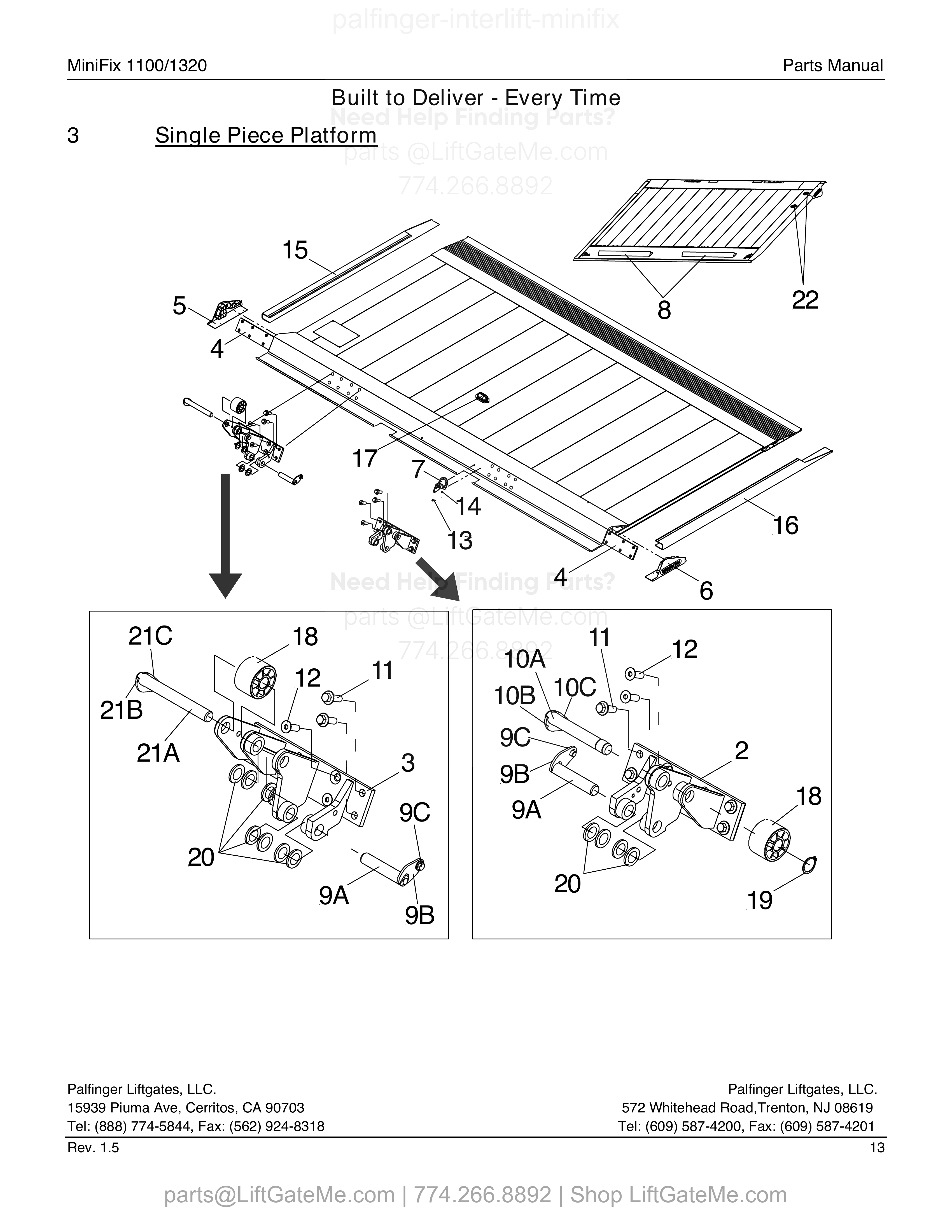 Single Piece Platform diagram