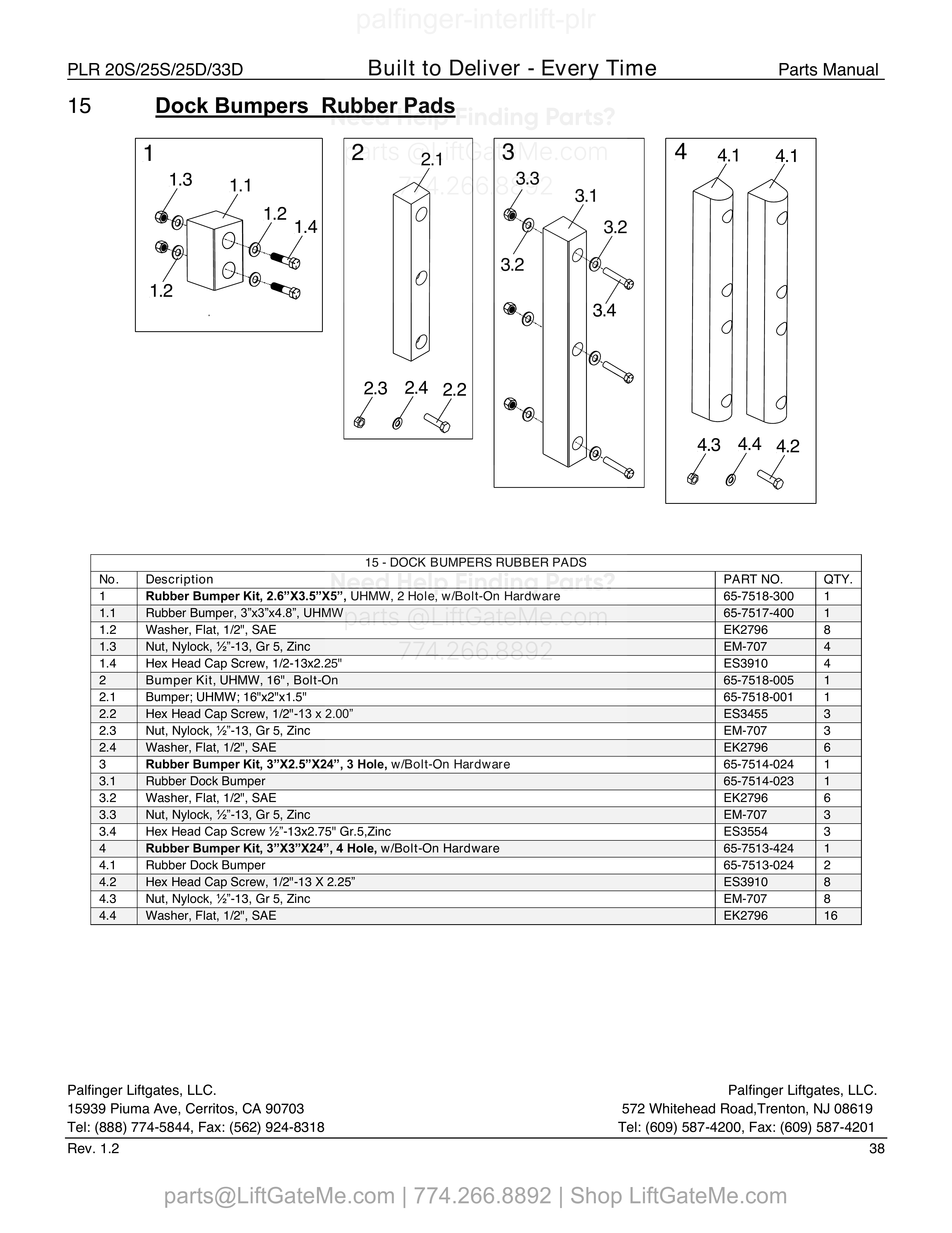 15 - DOCK BUMPERS RUBBER PADS diagram