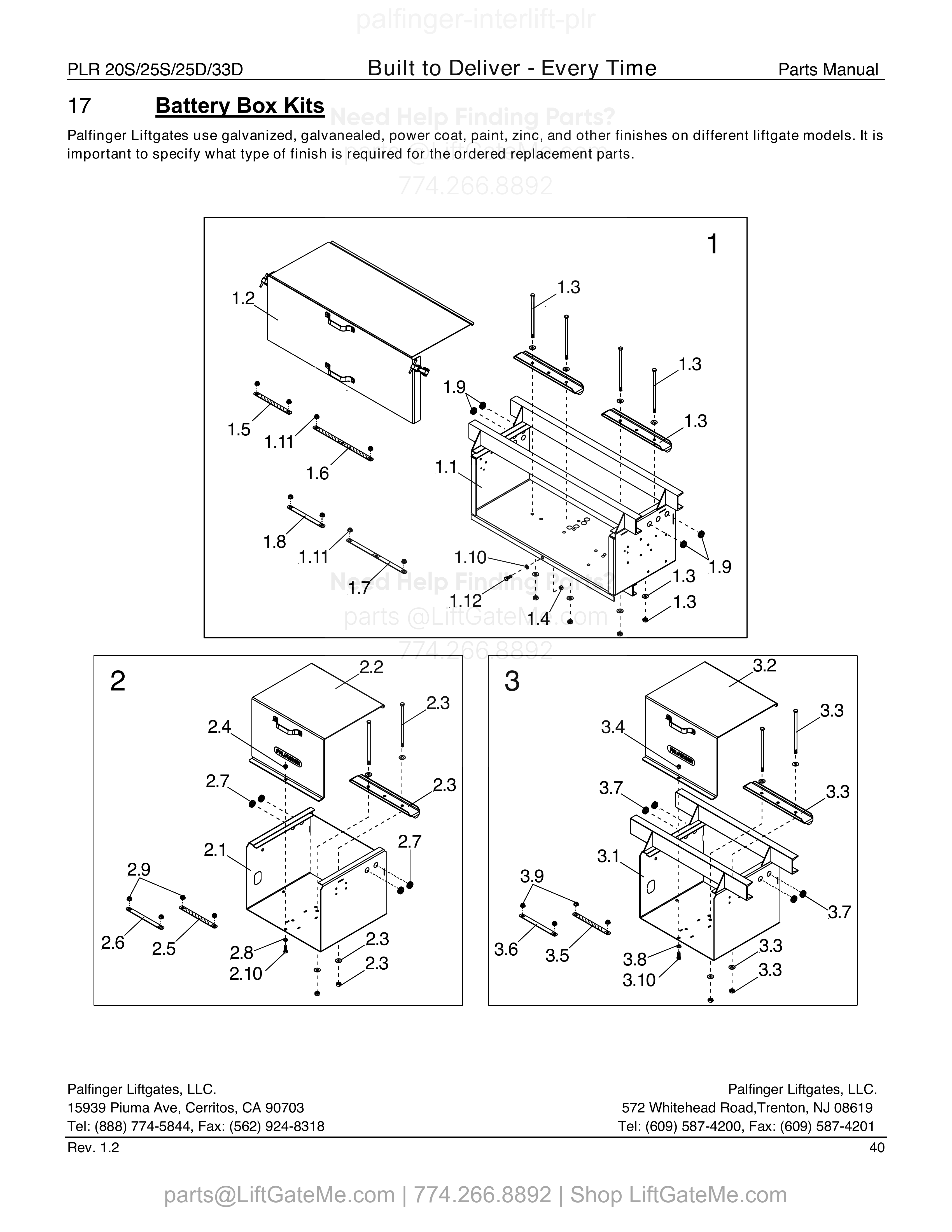 17 - BATTERY BOX KITS diagram