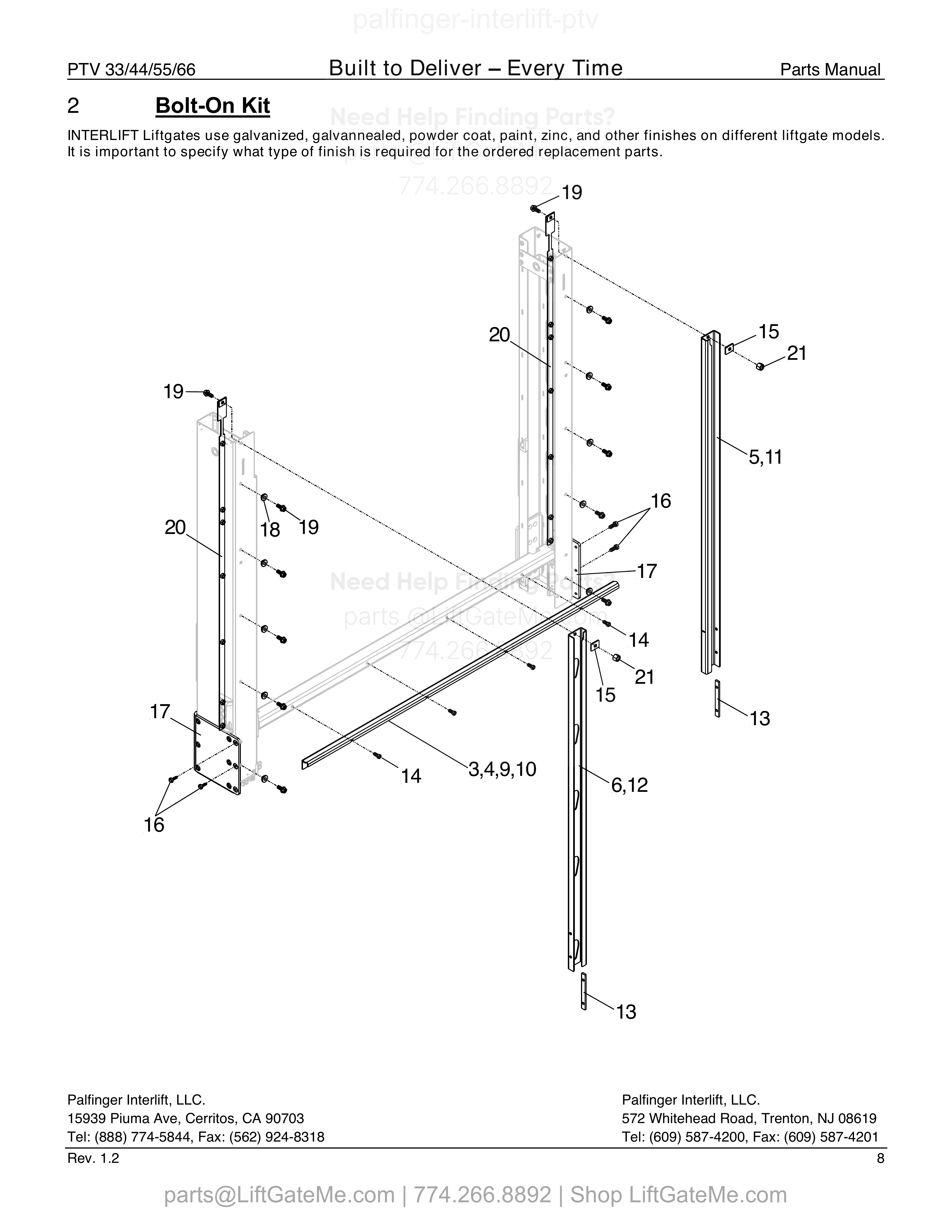 2 - Bolt-On Kit diagram