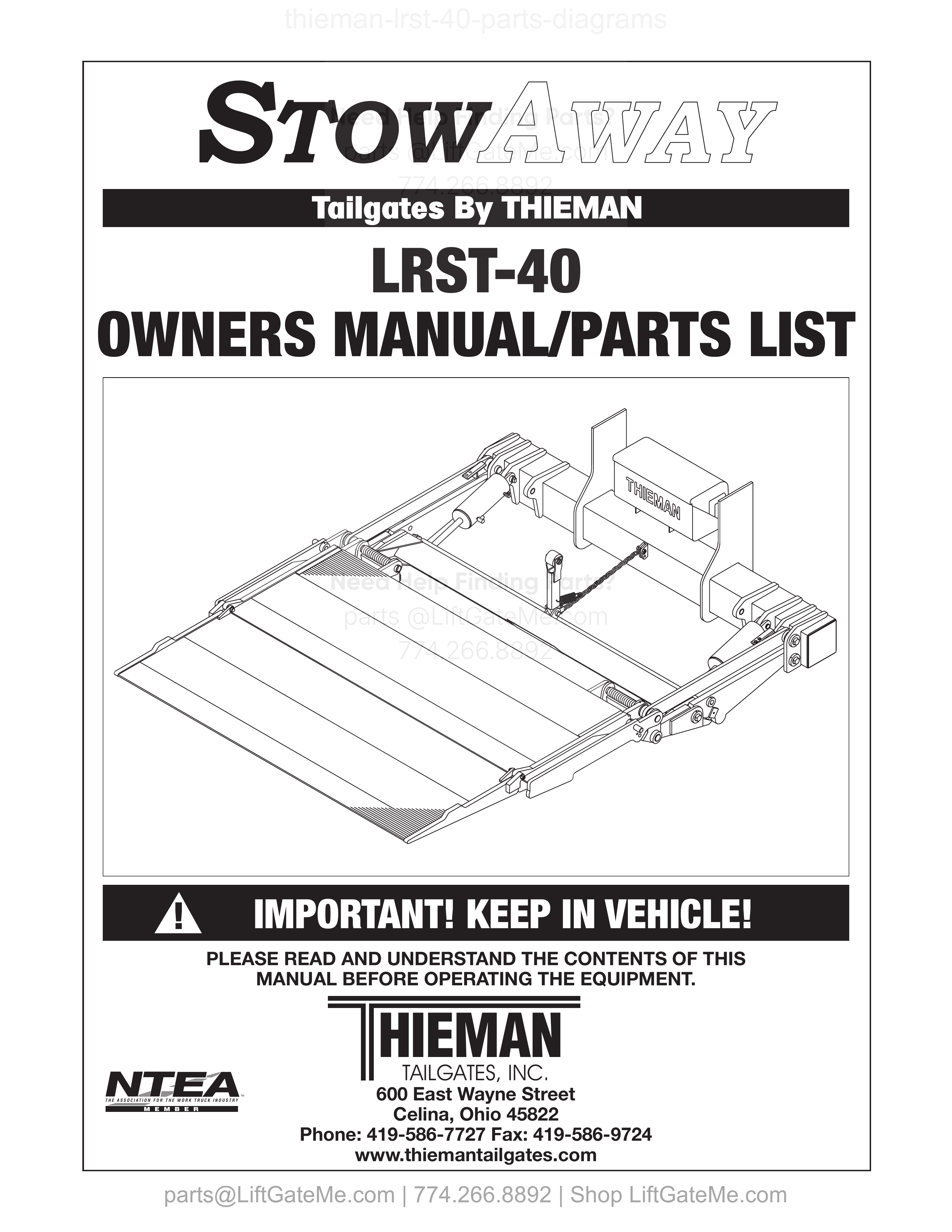 OEM manual reference cover