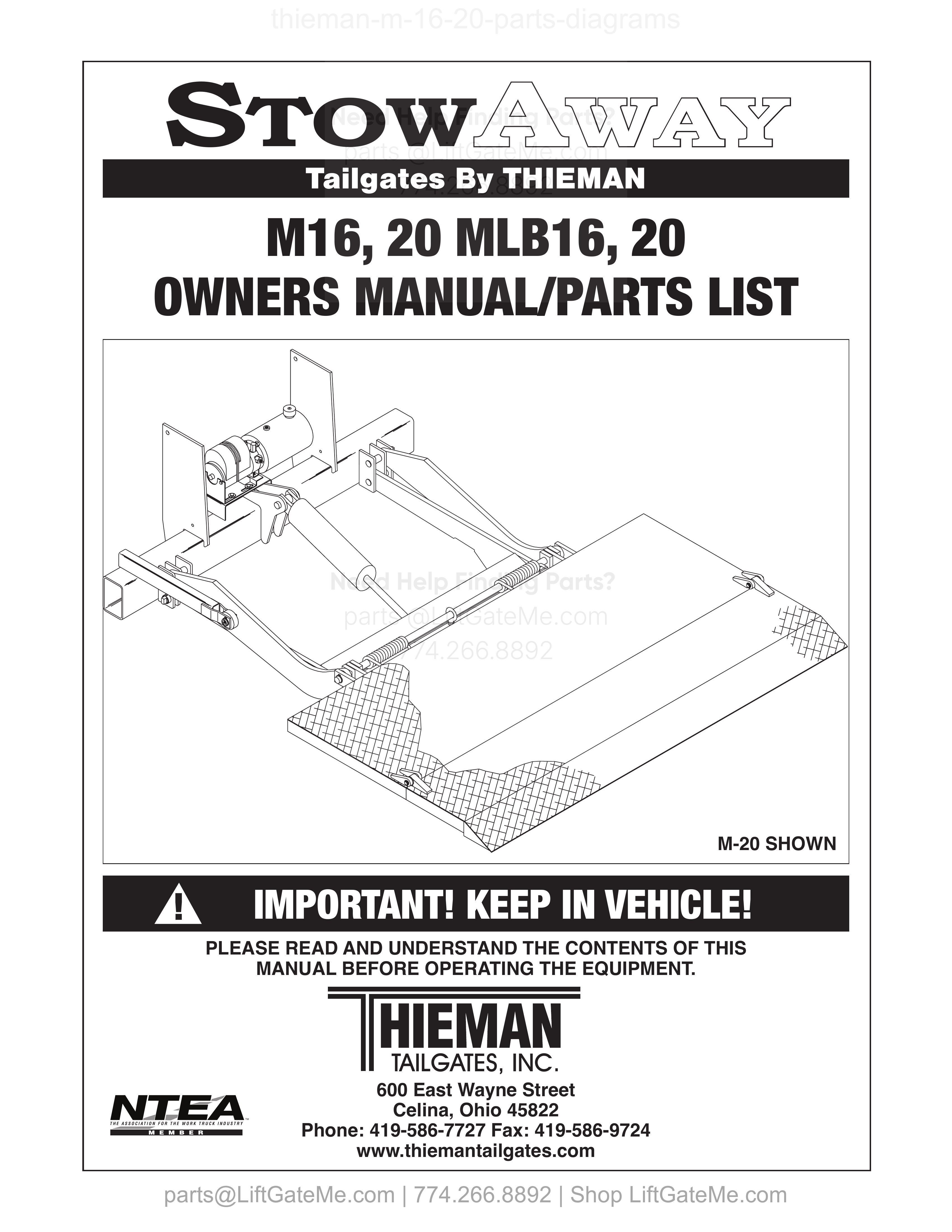 OEM manual reference cover