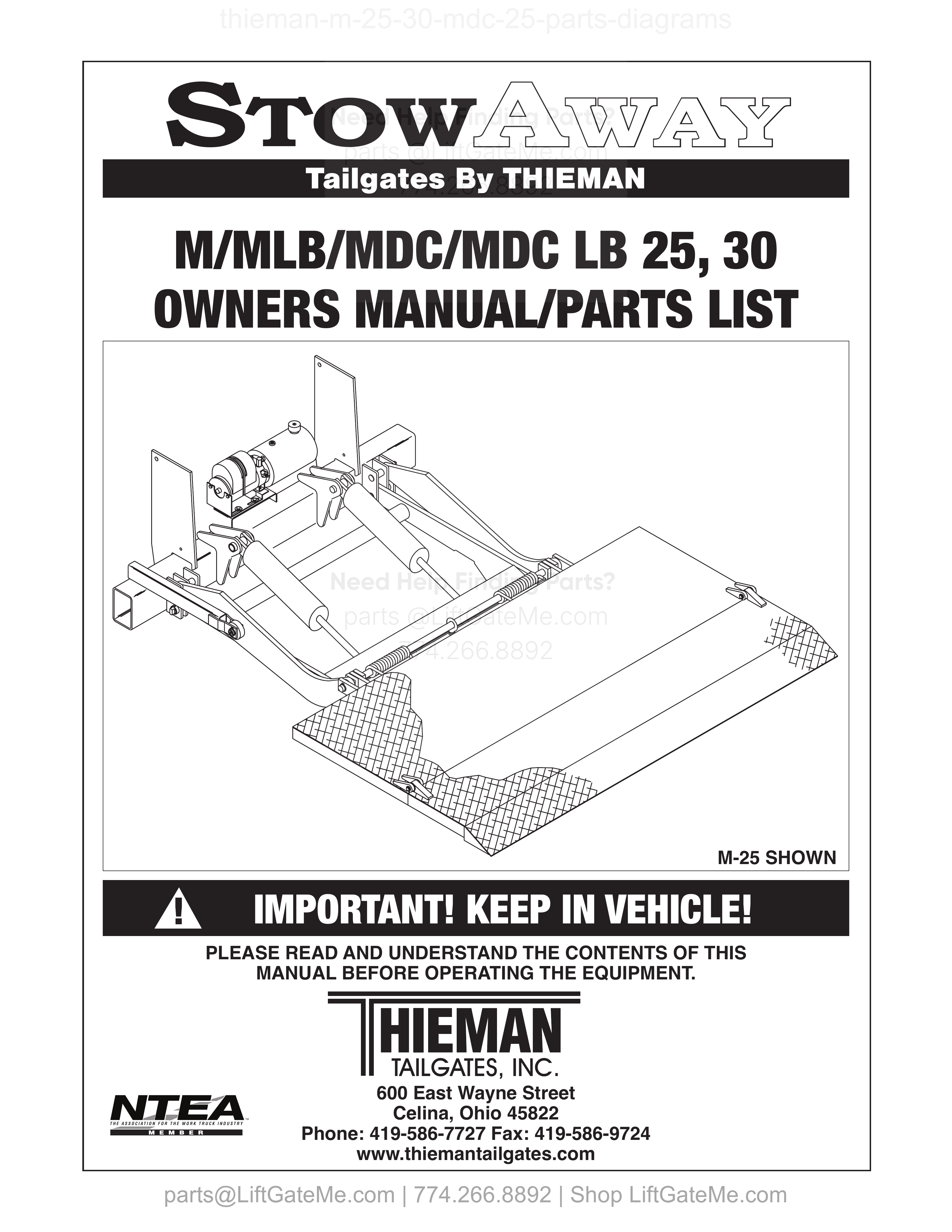 OEM manual reference cover