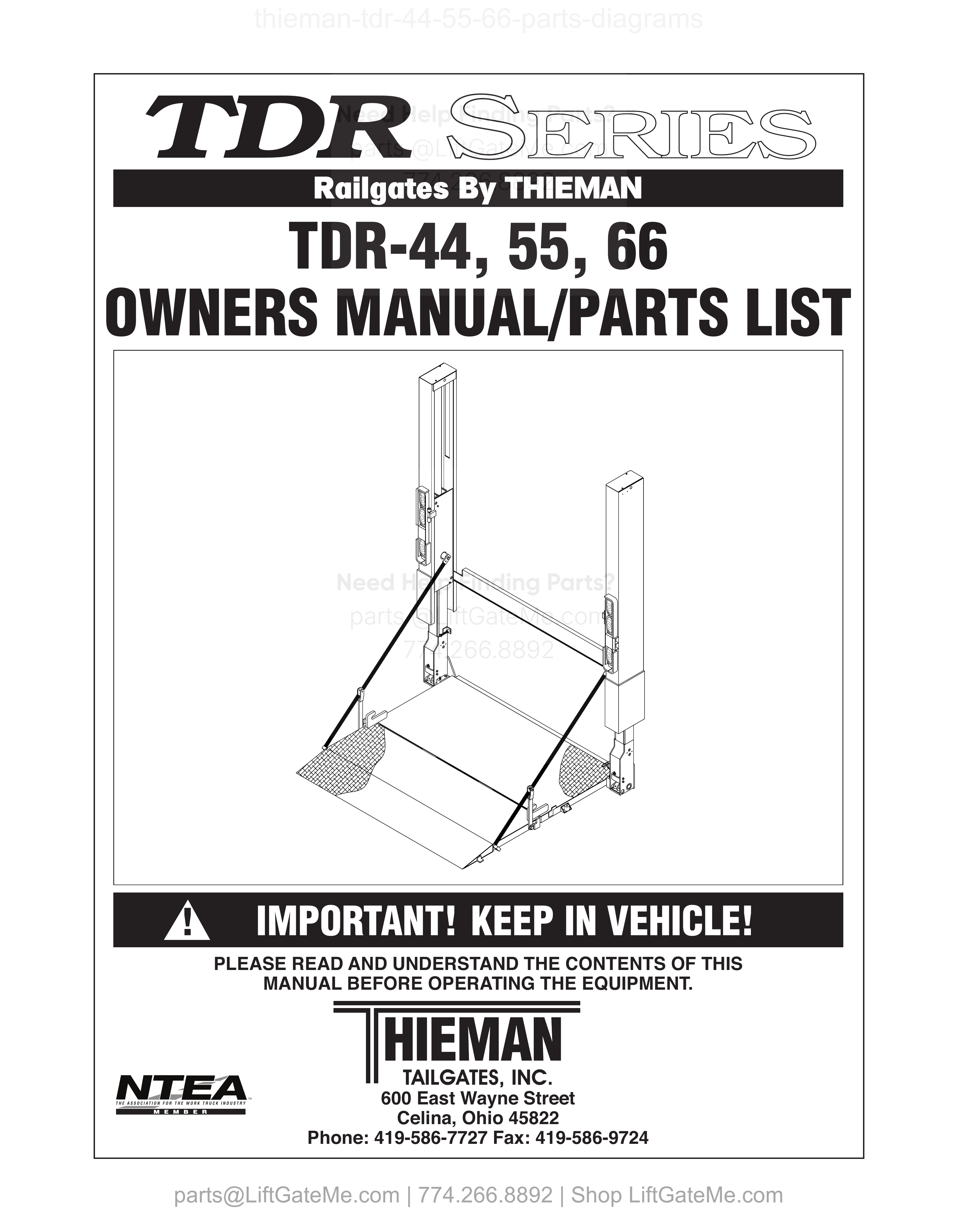 OEM manual reference cover