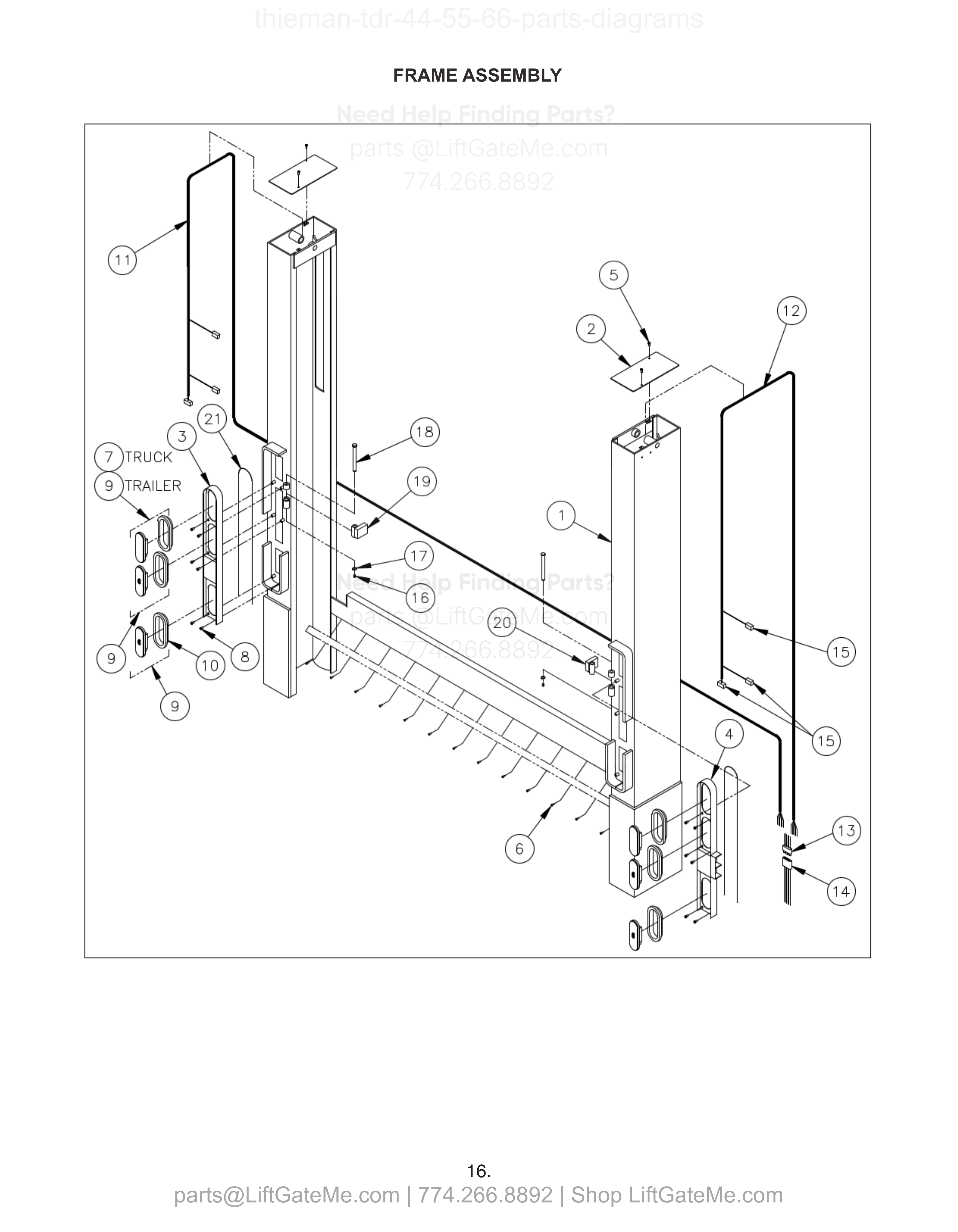 FRAME ASSEMBLY diagram