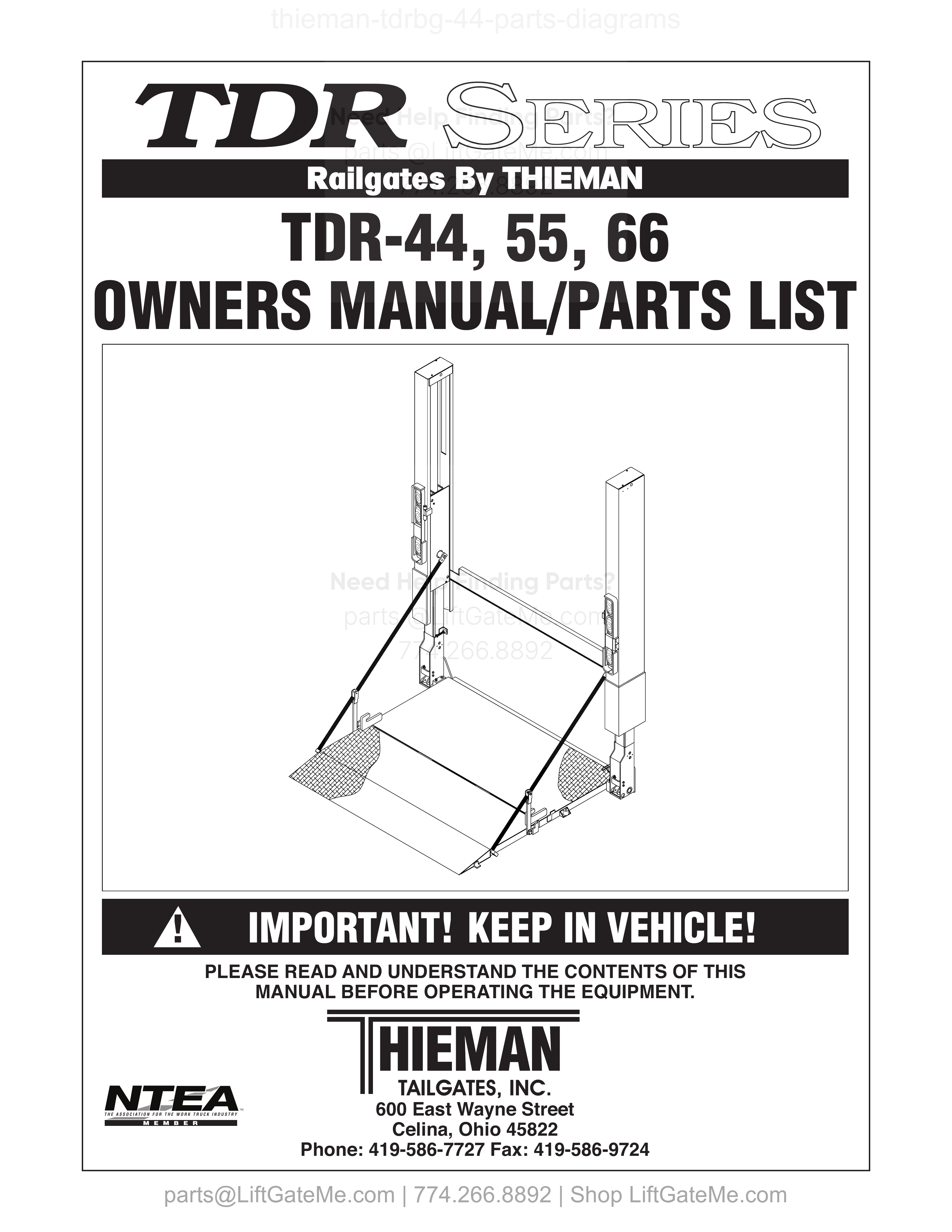 OEM manual reference cover