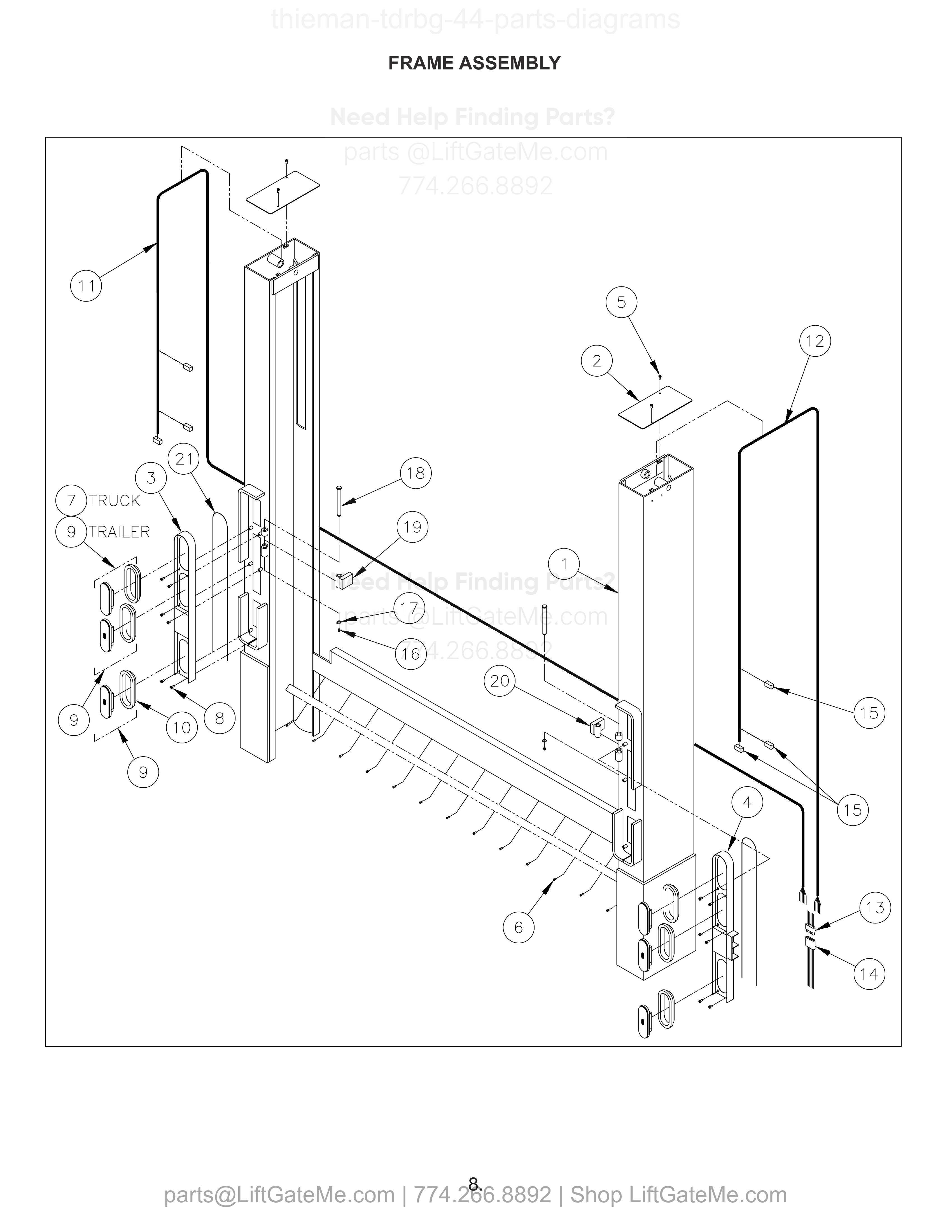 FRAME ASSEMBLY diagram