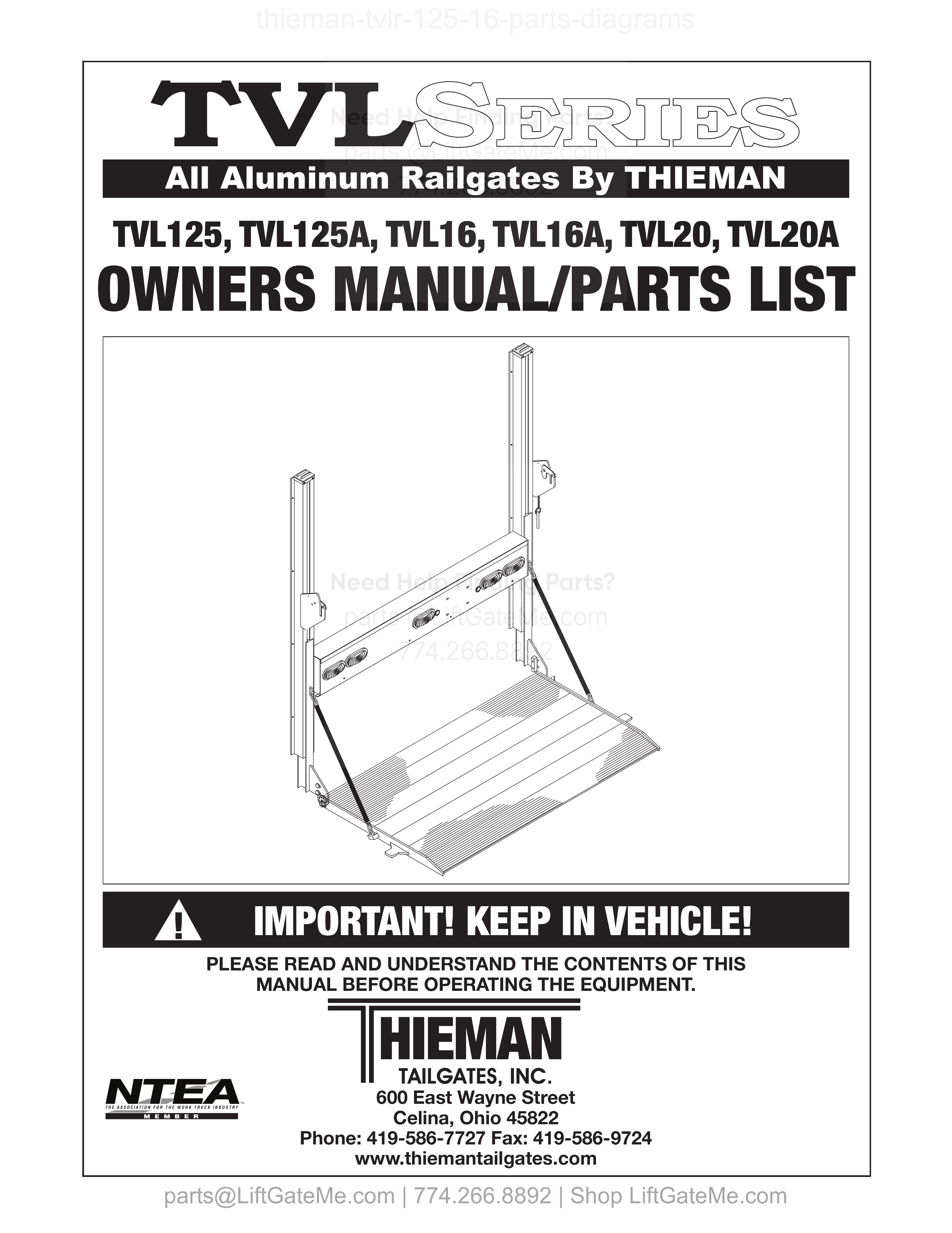 OEM manual reference cover