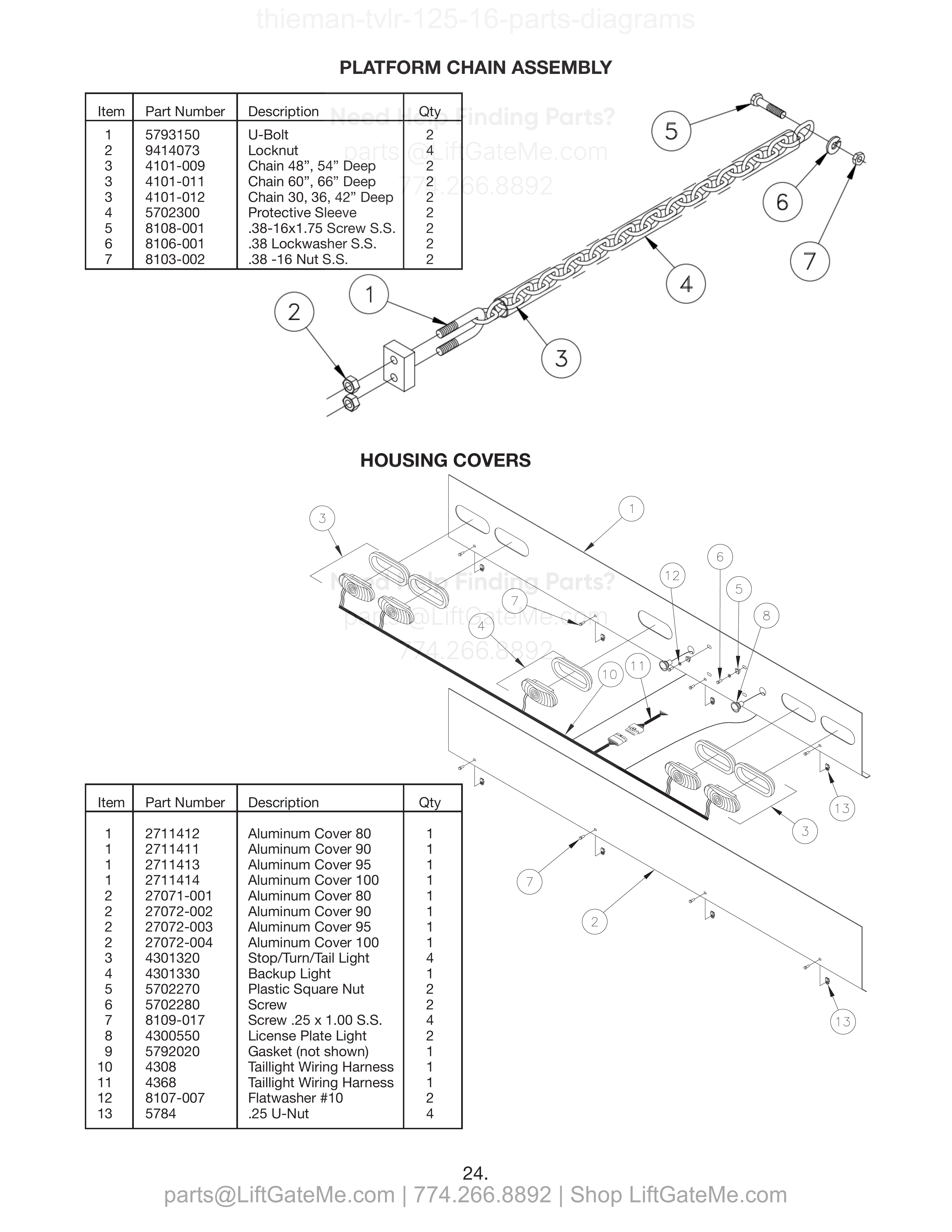 PLATFORM CHAIN ASSEMBLY diagram