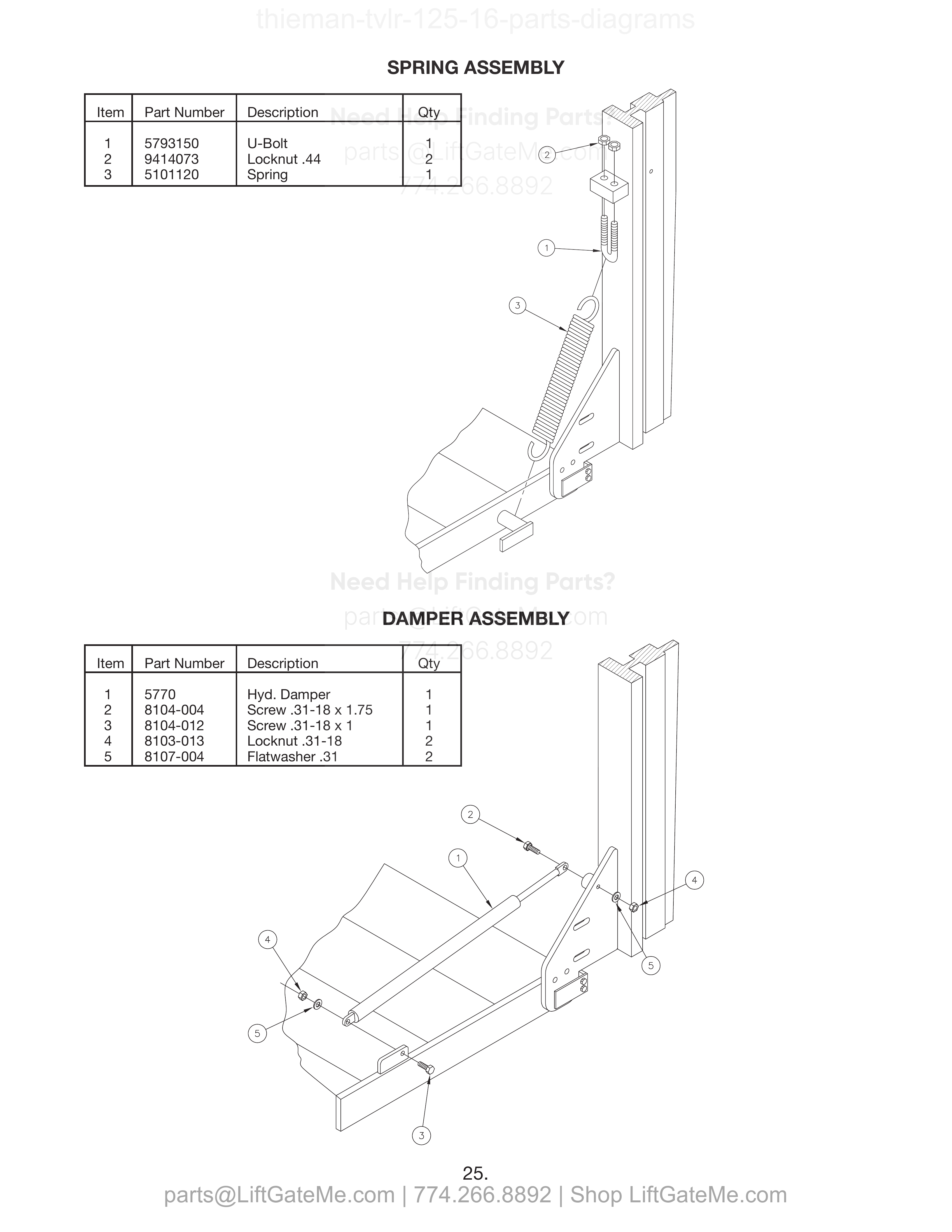 SPRING ASSEMBLY diagram