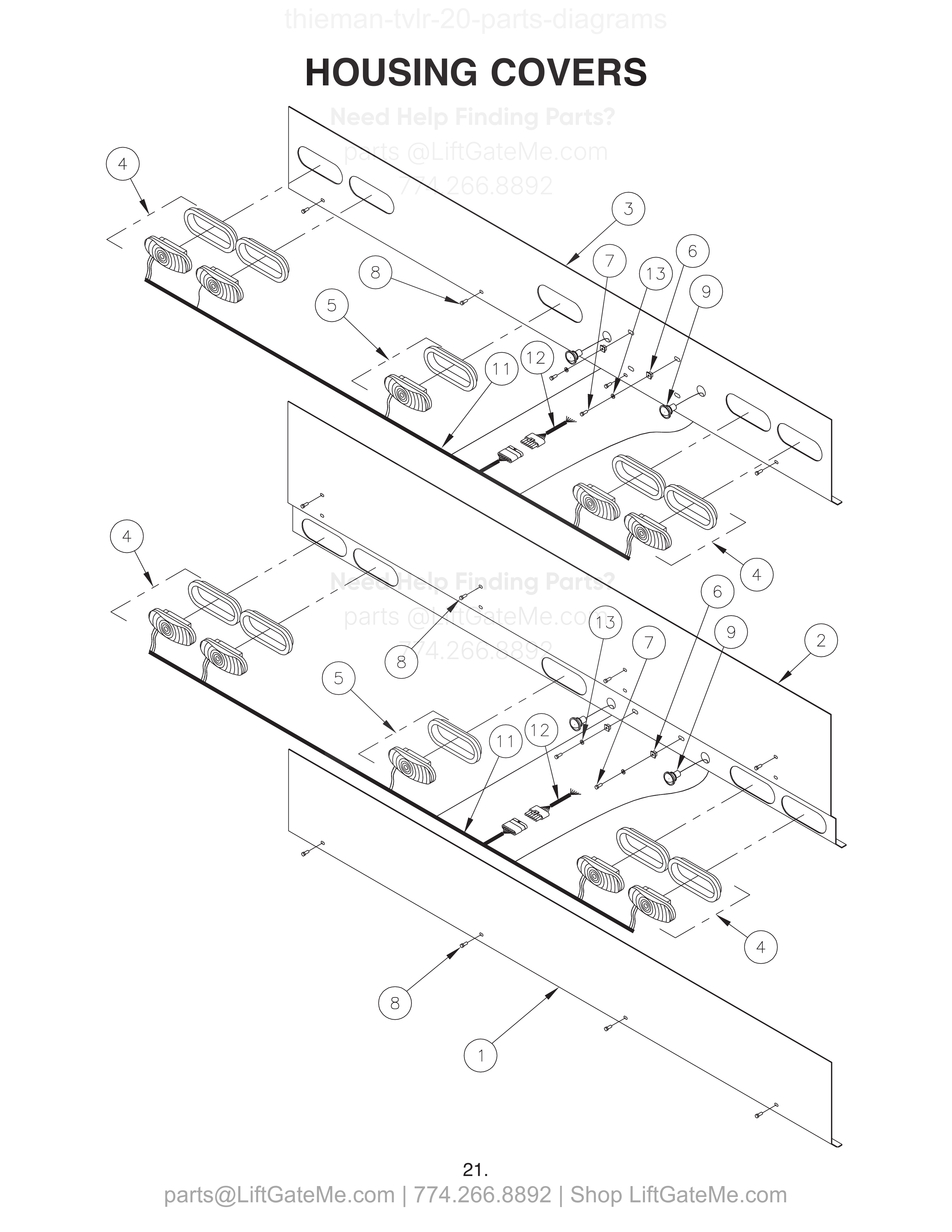 HOUSING COVERS diagram